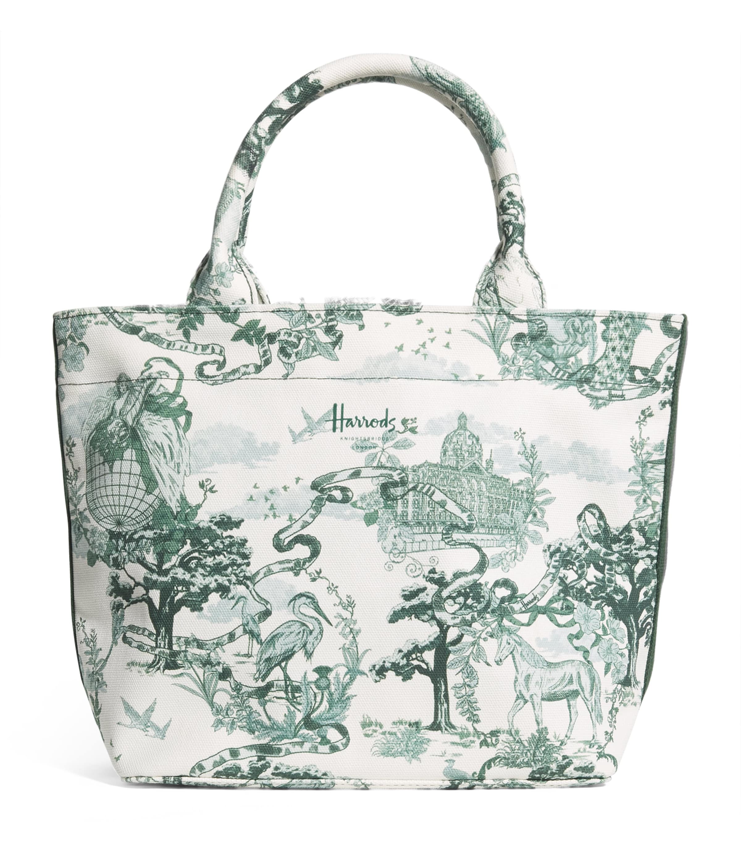 Harrods Small Toile Tote Bag Toile Image 1