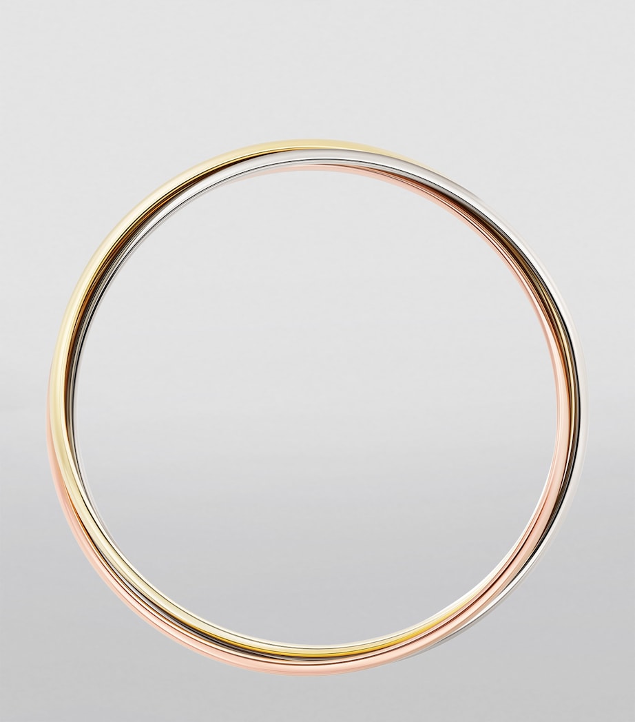 Large White, Rose and Yellow Gold Trinity Bracelet MIXED GOLD Image 3