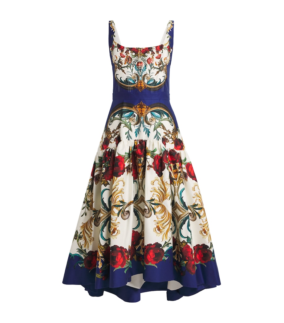 Stretch-Cotton Diana Midi Dress D439 GILDED ROSE Image 1