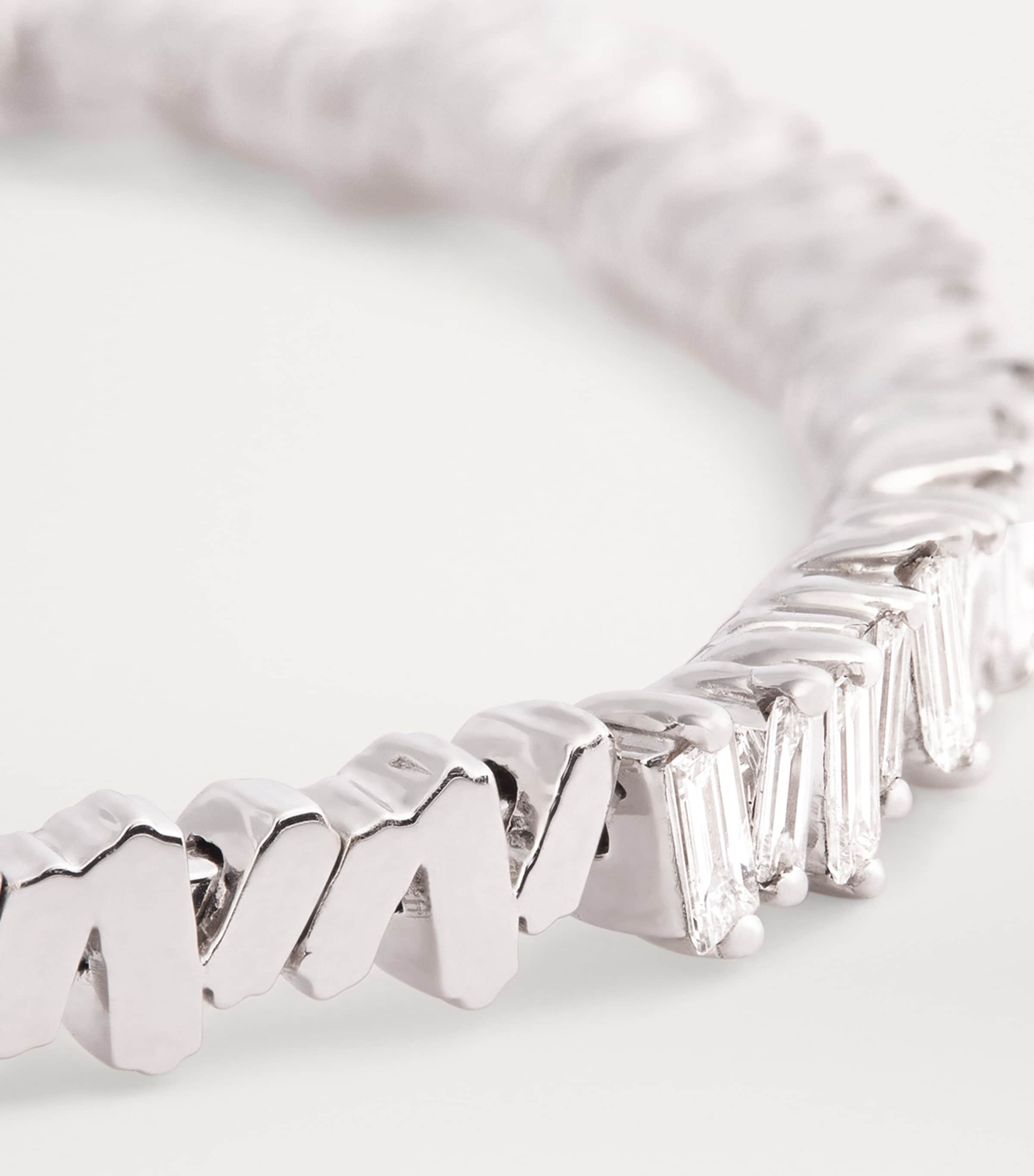 White Gold and Diamond Classic Bangle 18K WG/WD Image 6