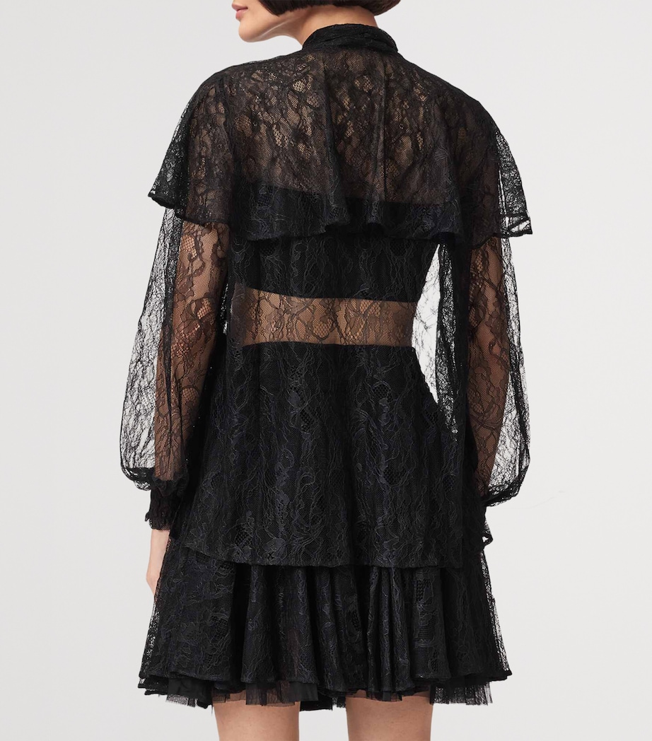 Lace Athena Shirt BLACK Image 5