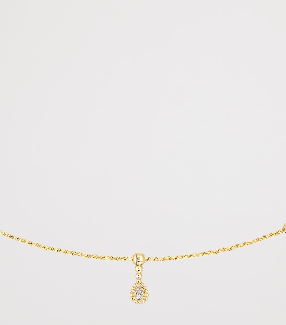 Boucheron Yellow Gold and Diamond Serpent Bohème Droplet Necklace Yellow Gold Image 4