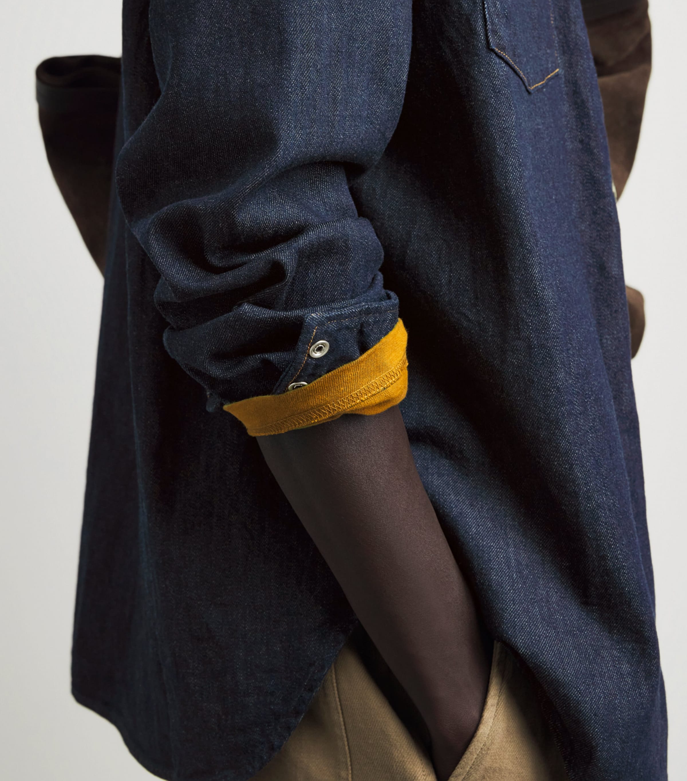 Kapital Mens Huskey Western Denim Shirt Idg Image 3