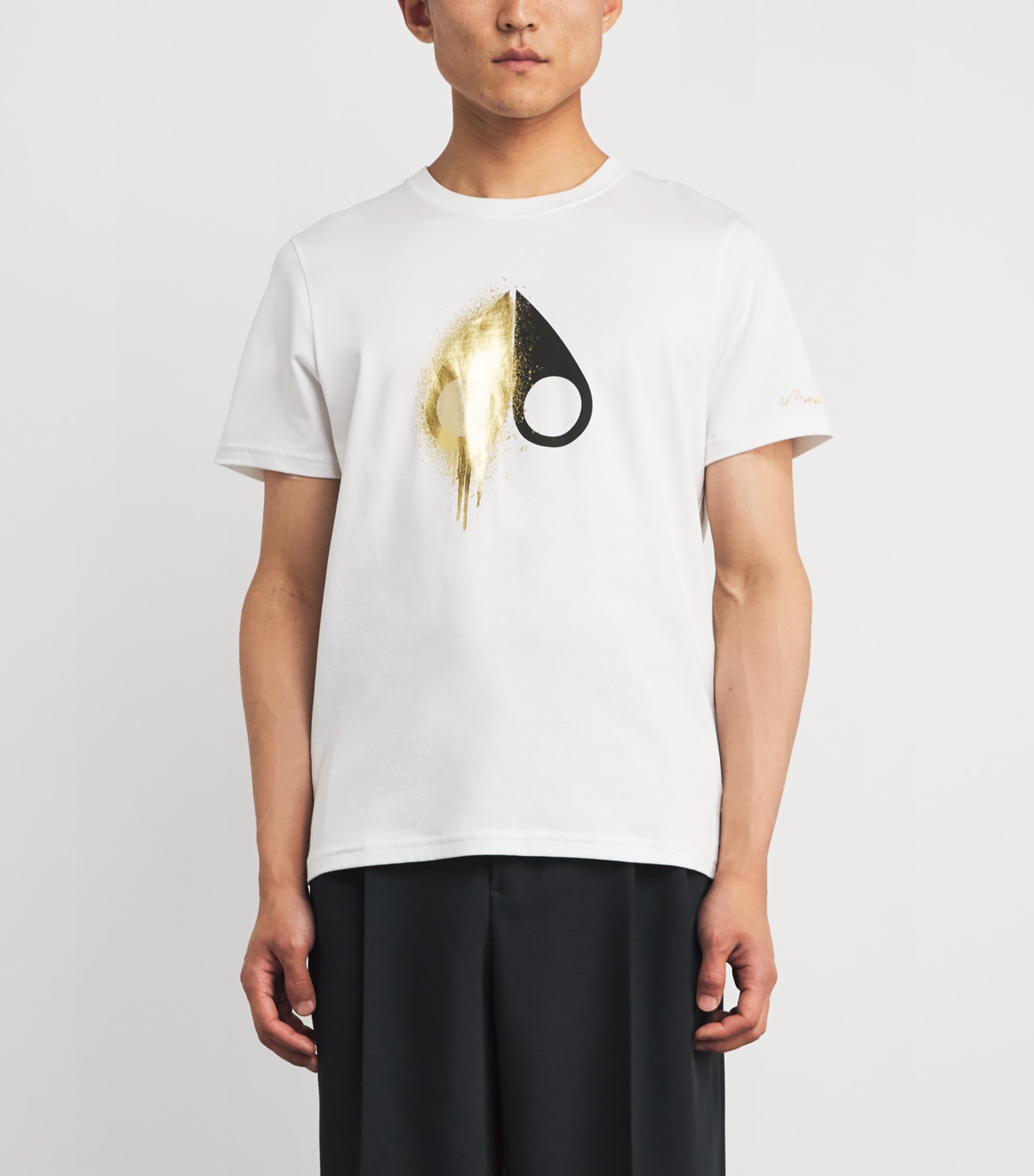 Cotton Logo Augustine T-Shirt WHITE - 160 Image 3