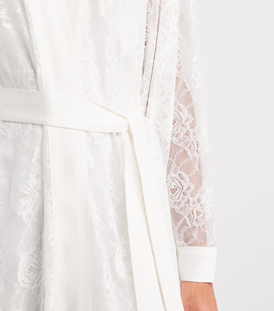 Bocan Womens Lace Mila Robe Off White Image 3