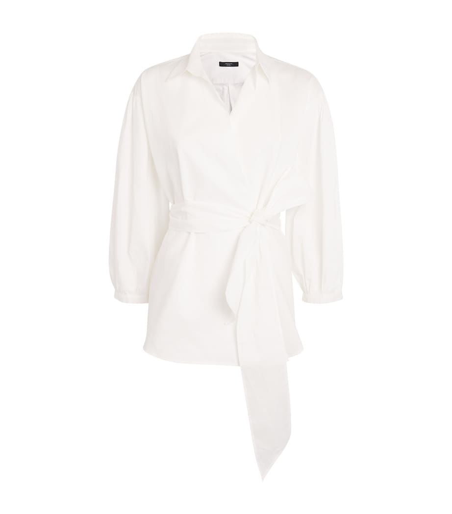 Weekend Max Mara Womens Cotton-Silk Blouse White Image 1