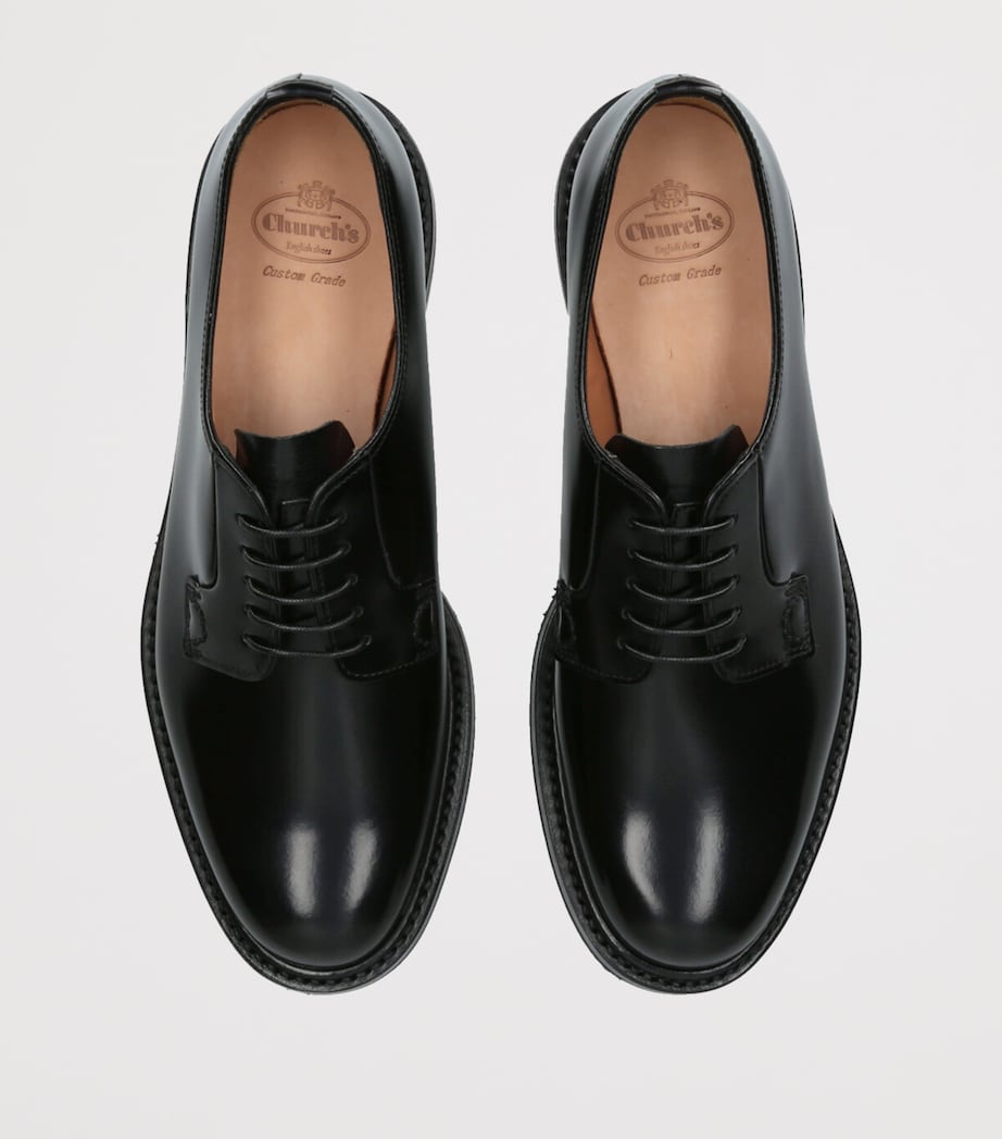 Leather Shannon Derby Shoes BLACK Image 4