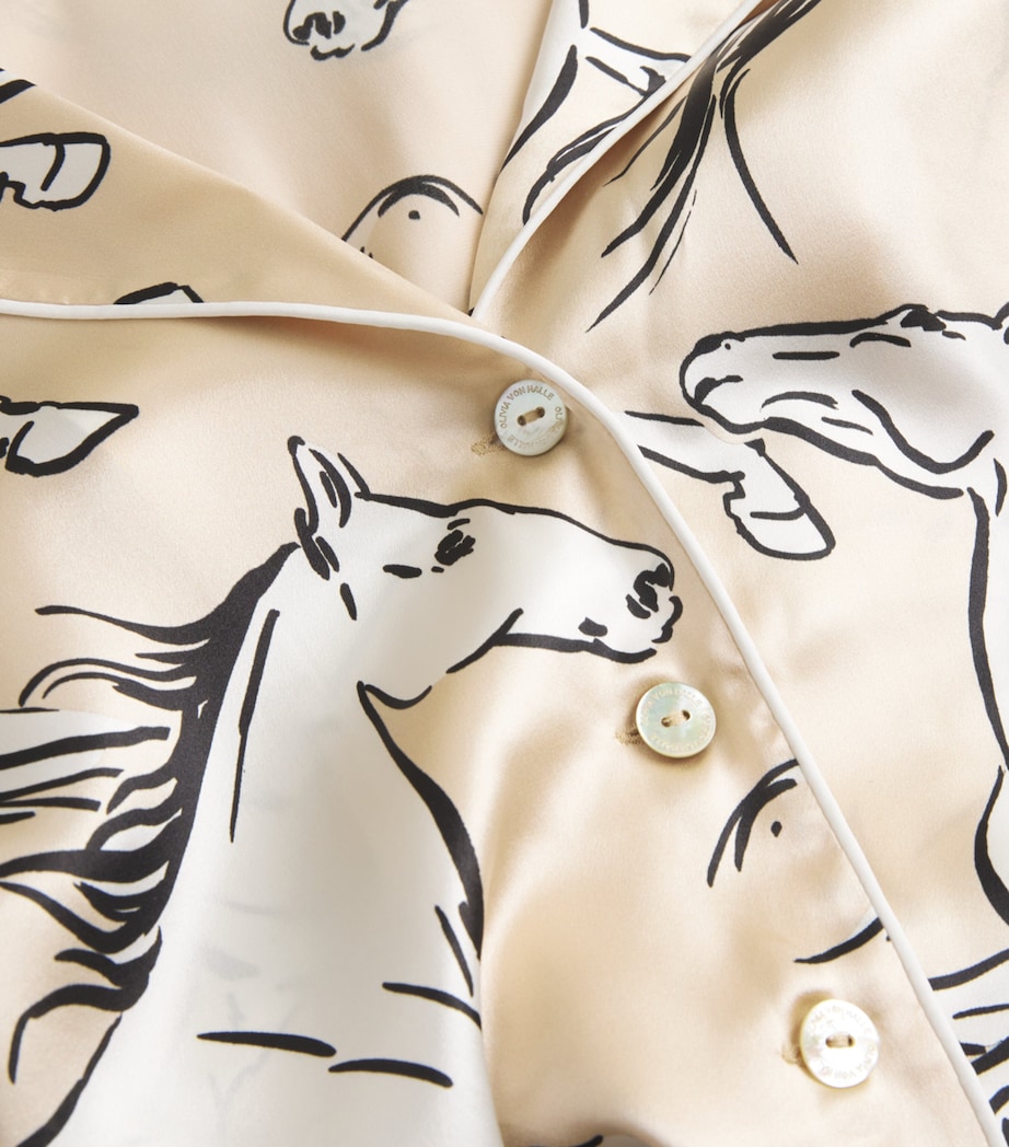 Silk Lila Clementine Horse Pyjamas CLEMENTINE Image 5