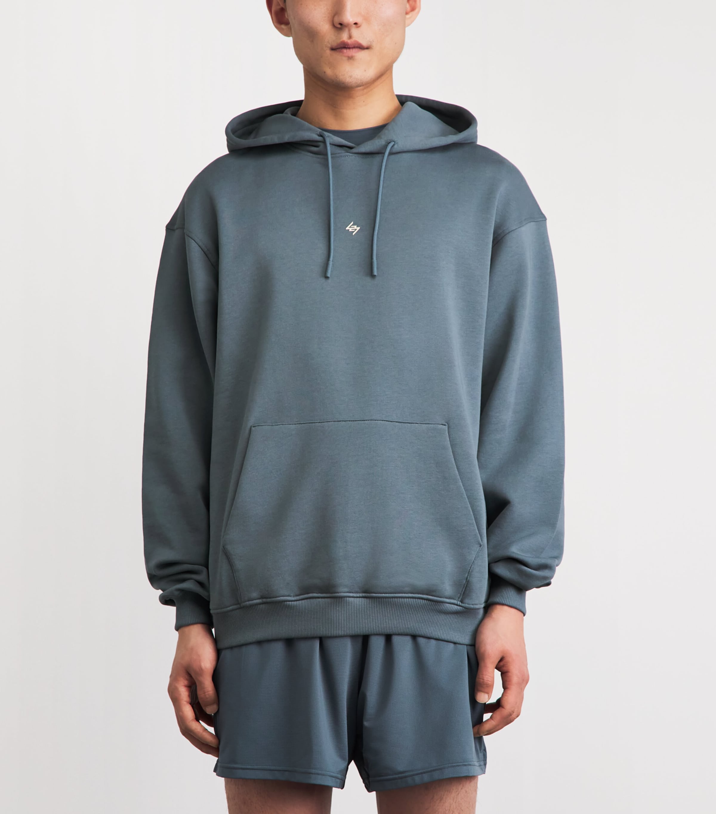 Represent 247 Mens Cotton 247 DNA Hoodie Dusky Navy Image 4