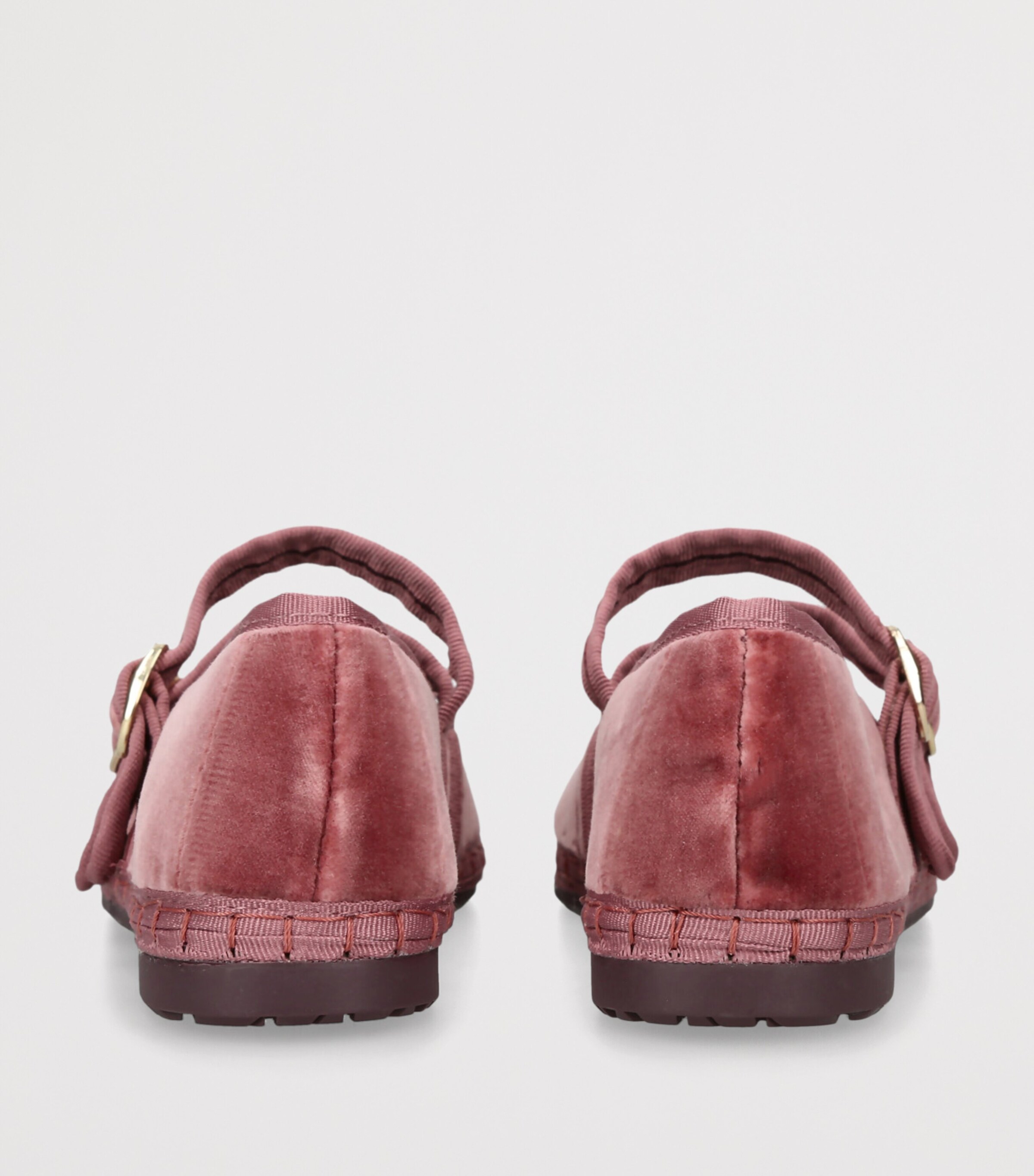 Flabelus Velvet Claire Mary Janes Pink Image 2