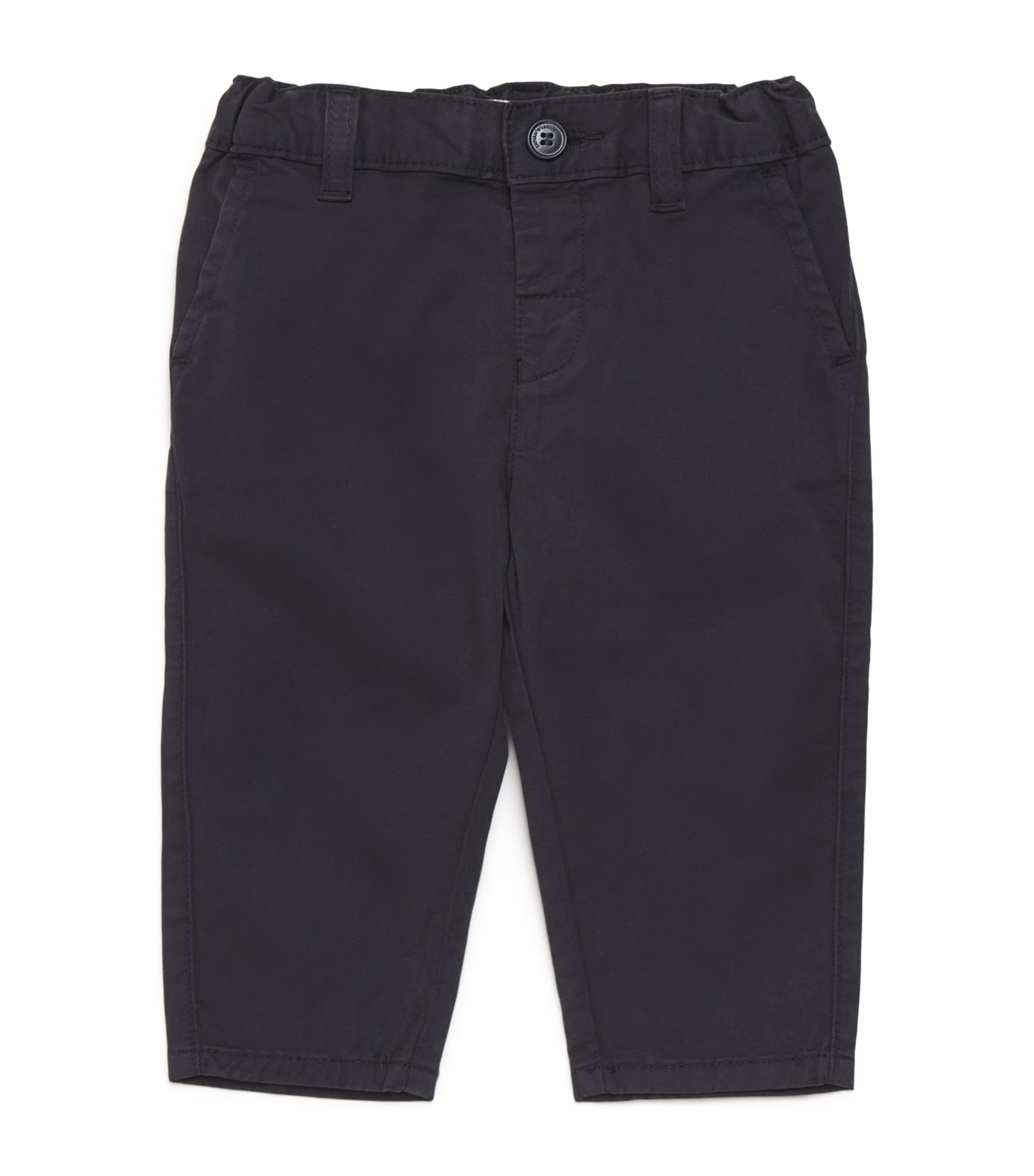Stretch-Cotton Chino Trousers (6-36 Months) BLU NAVY Image 1