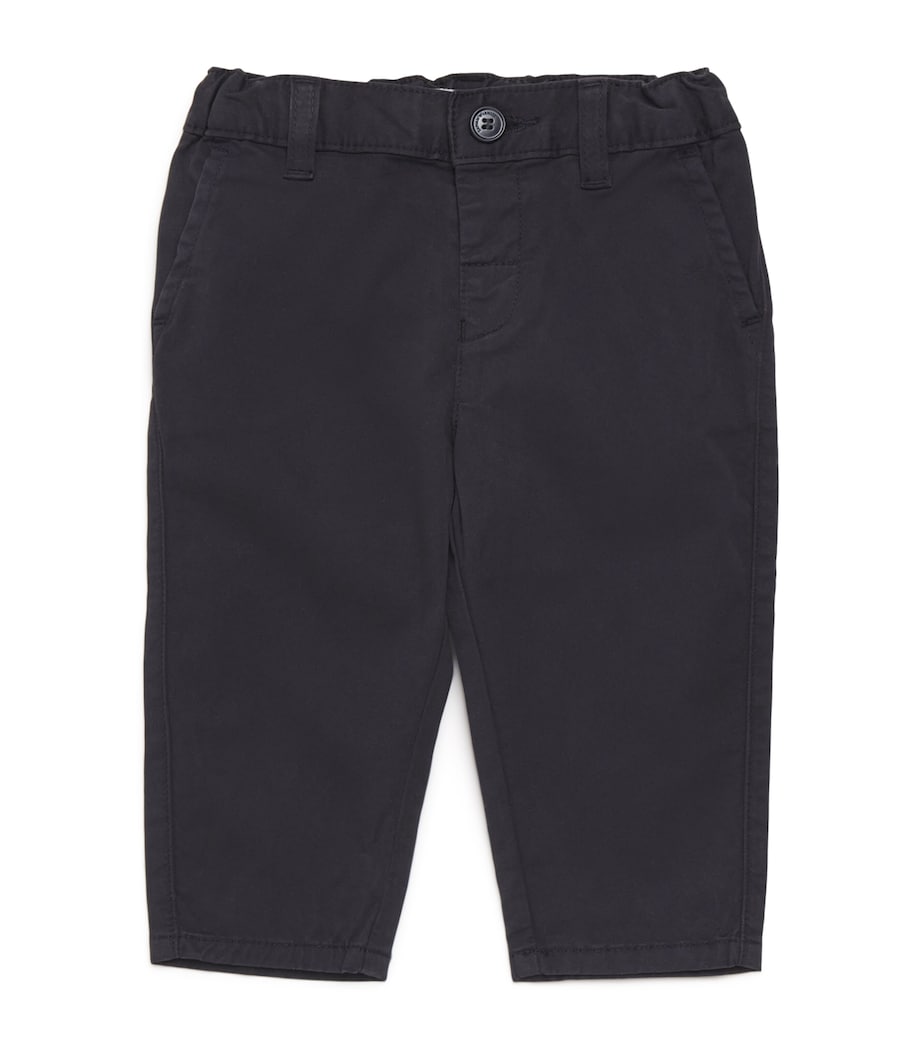 Stretch-Cotton Chino Trousers (6-36 Months) BLU NAVY Image 1