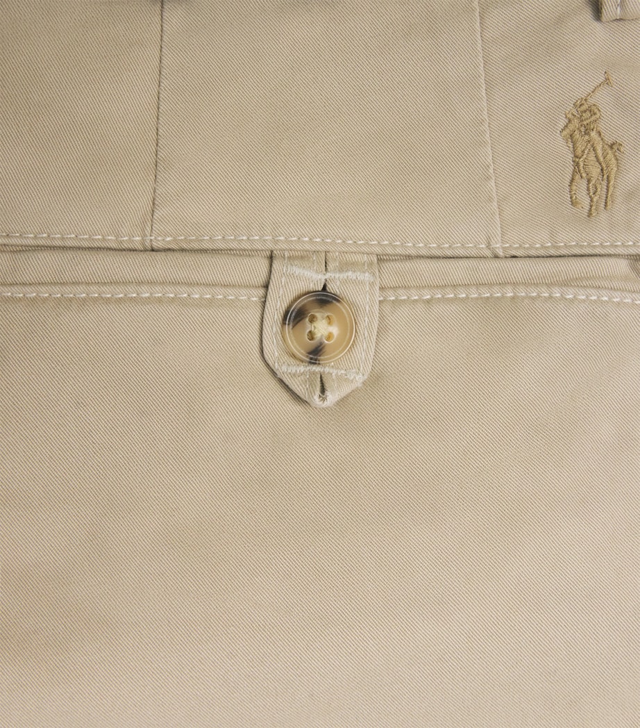 Polo Ralph Lauren Mens Stretch-Cotton Bedford Shorts Khaki Tan Image 6
