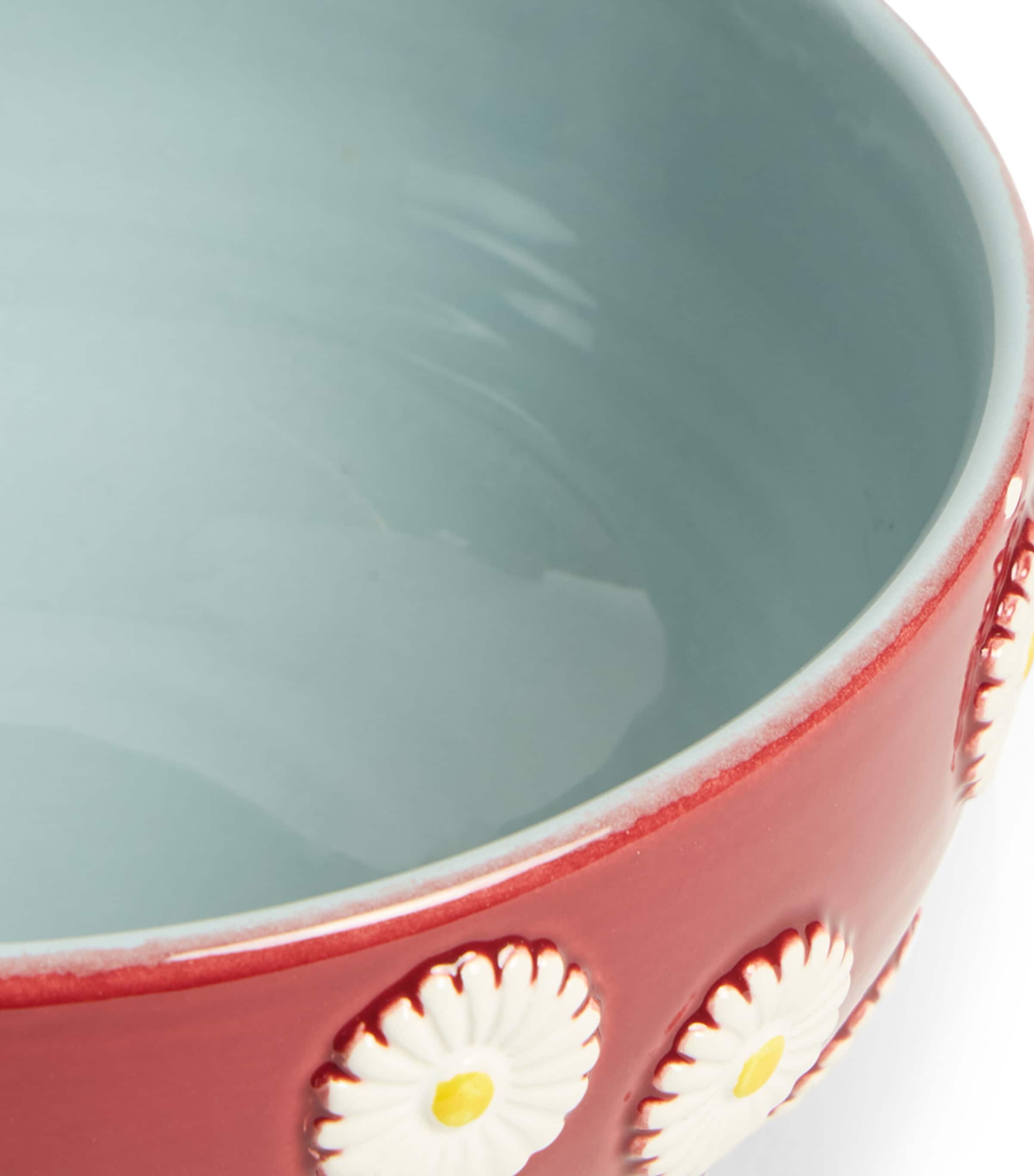 Ceramic Daisy Centrepiece (23cm) BORDEAUX Image 2