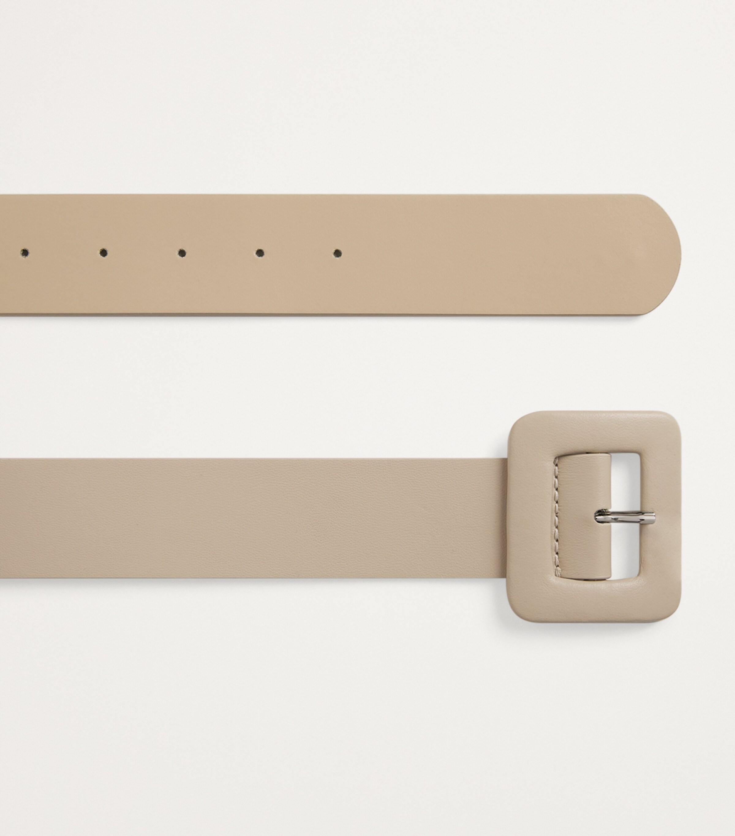Nappa Leather Tonal Belt SAND Image 4
