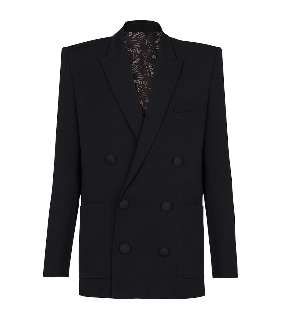 Wool Grain De Poudre Blazer 0PA NOIR Image 1