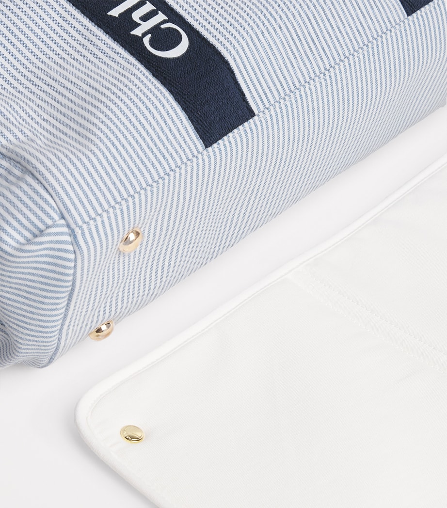 Striped Logo Changing Bag 859 NAVY Image 5