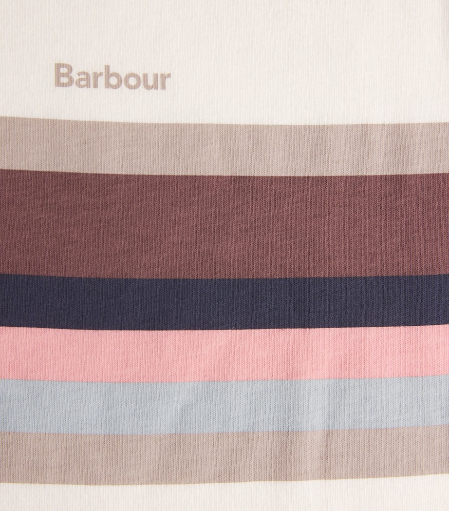 Barbour Mens Cotton Stripe Newsham T-shirt Whisper Image 5
