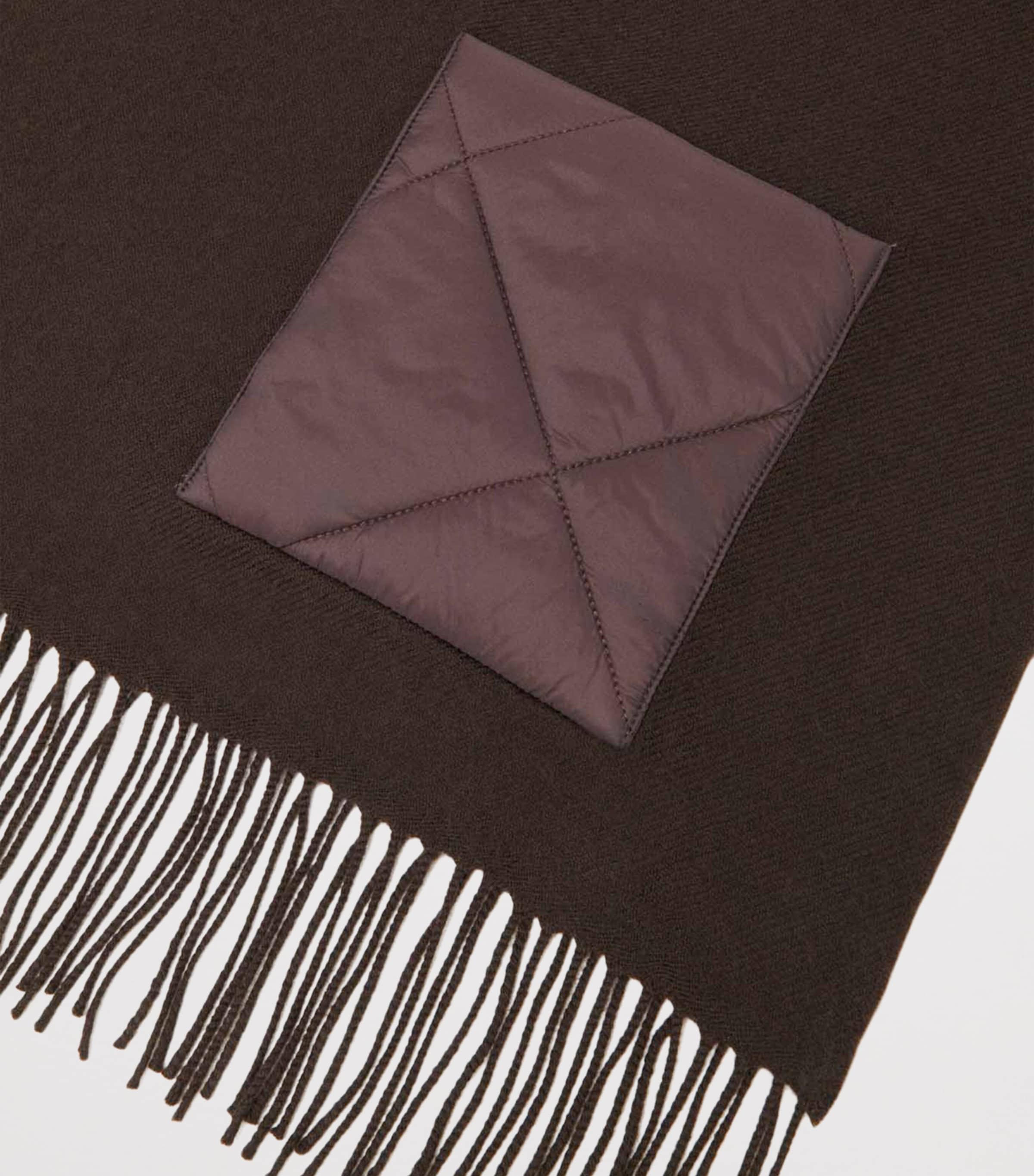 Maje Wool Hooded Scarf Brown Image 2