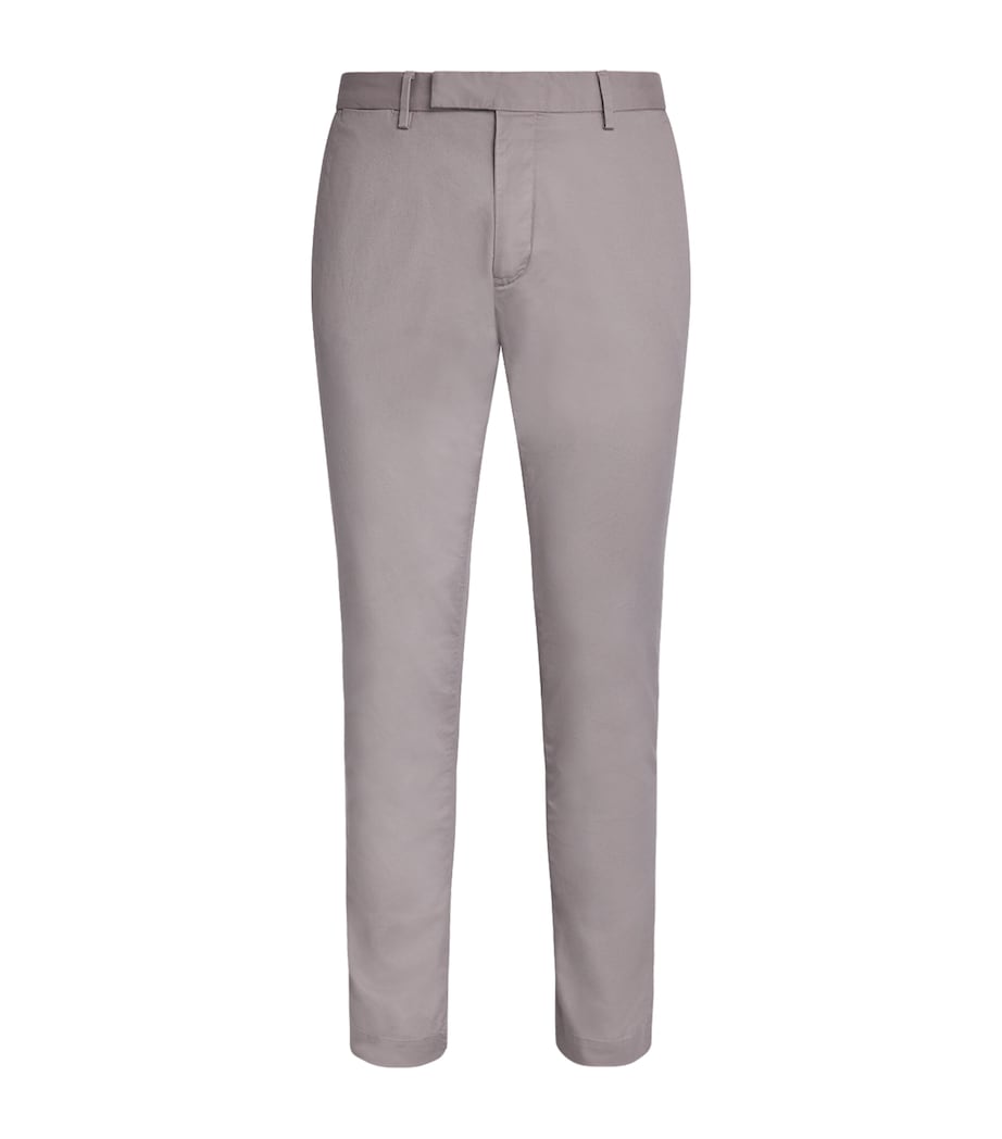 Polo Ralph Lauren Mens Stretch-Cotton Slim Chinos Grey Image 1