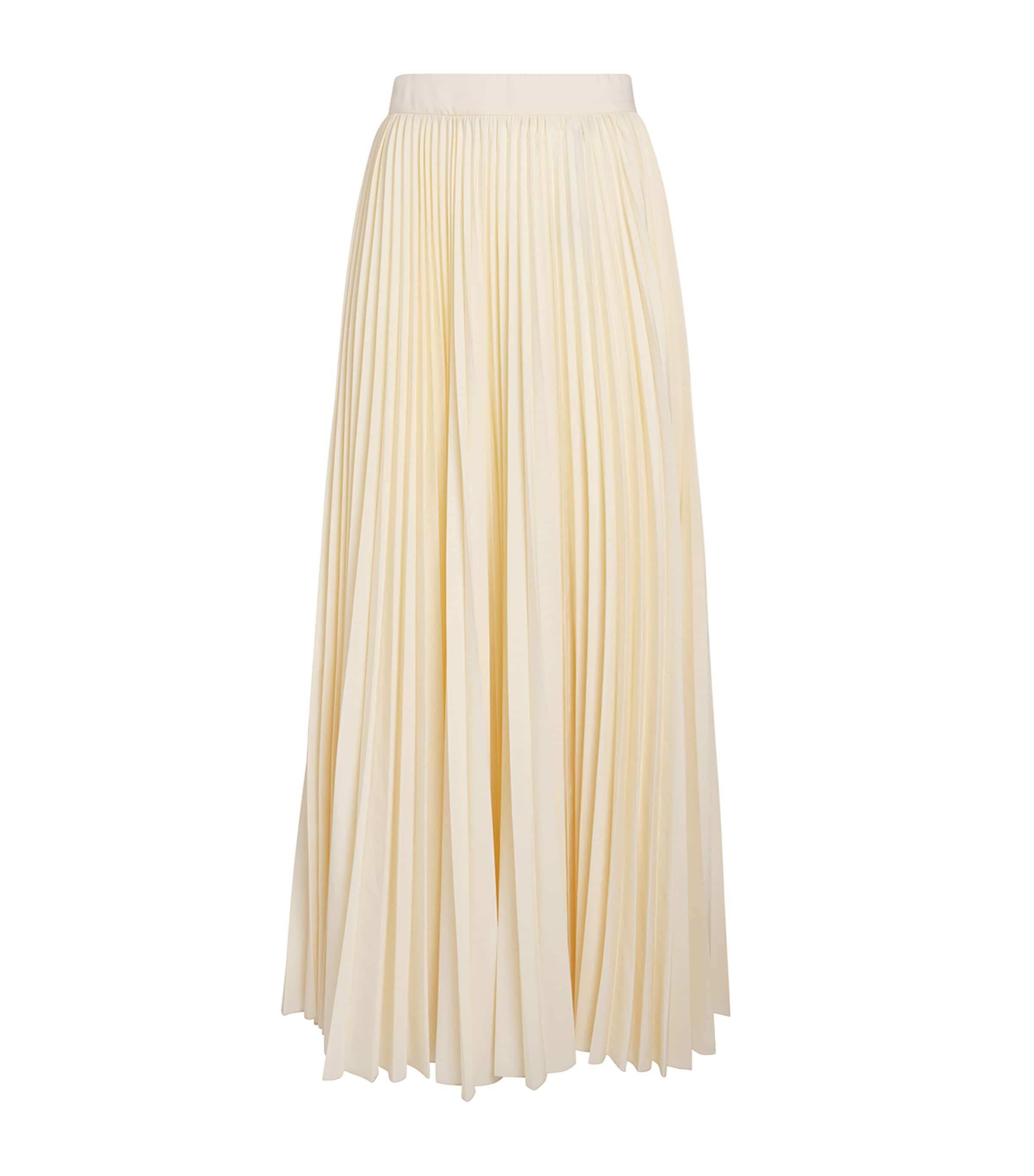 Eleventy Womens Pleated Maxi Skirt Sabbia Image 1