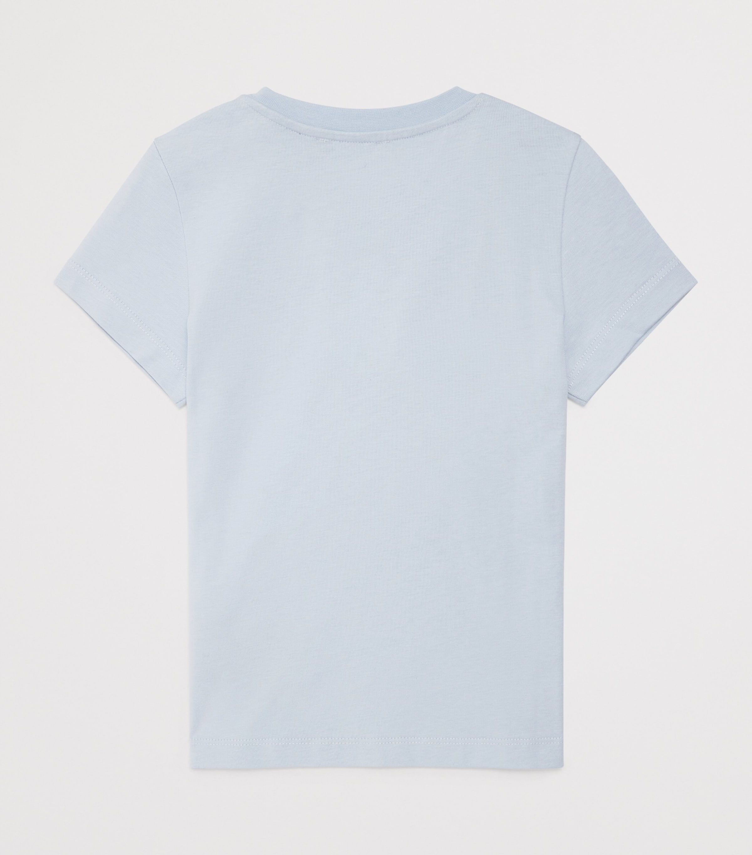 Button-Detail T-Shirt (4-14 Years) 685OR CELESTE/ORO Image 2