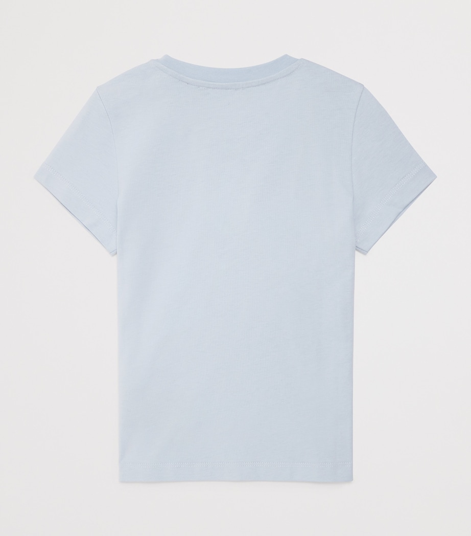 Button-Detail T-Shirt (4-14 Years) 685OR CELESTE/ORO Image 2