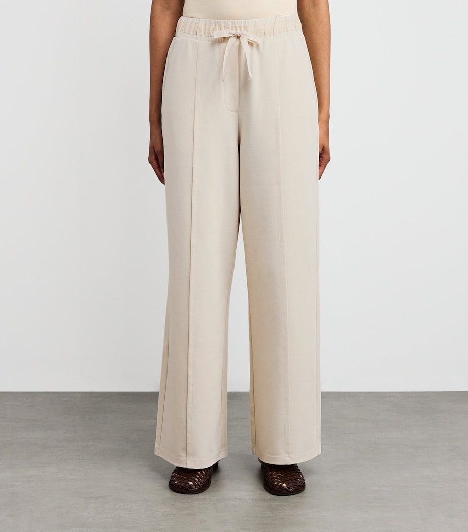 Jersey Drawstring Trousers IVORY Image 3