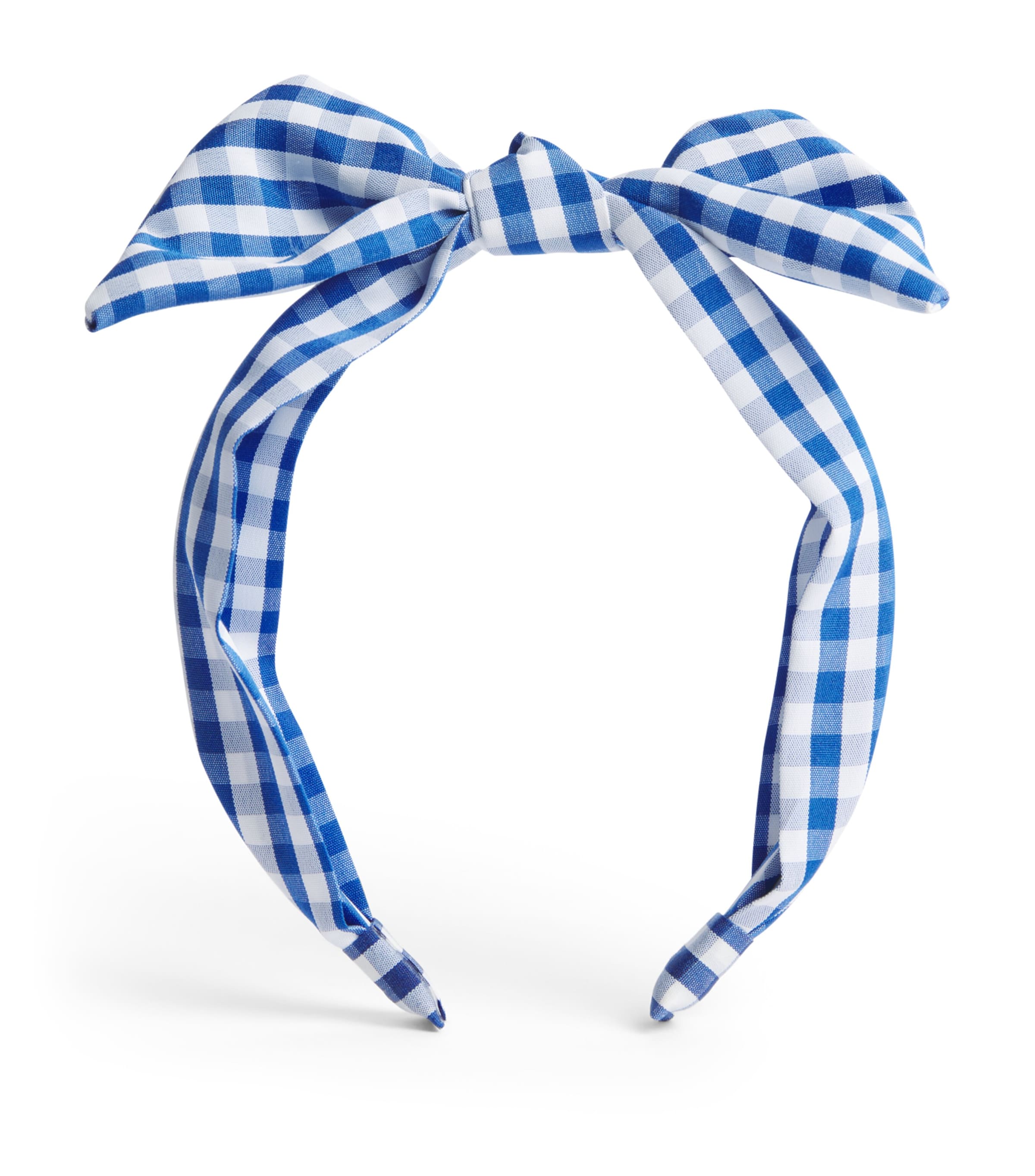 Rockahula Gingham Tie Headband Blue Image 1