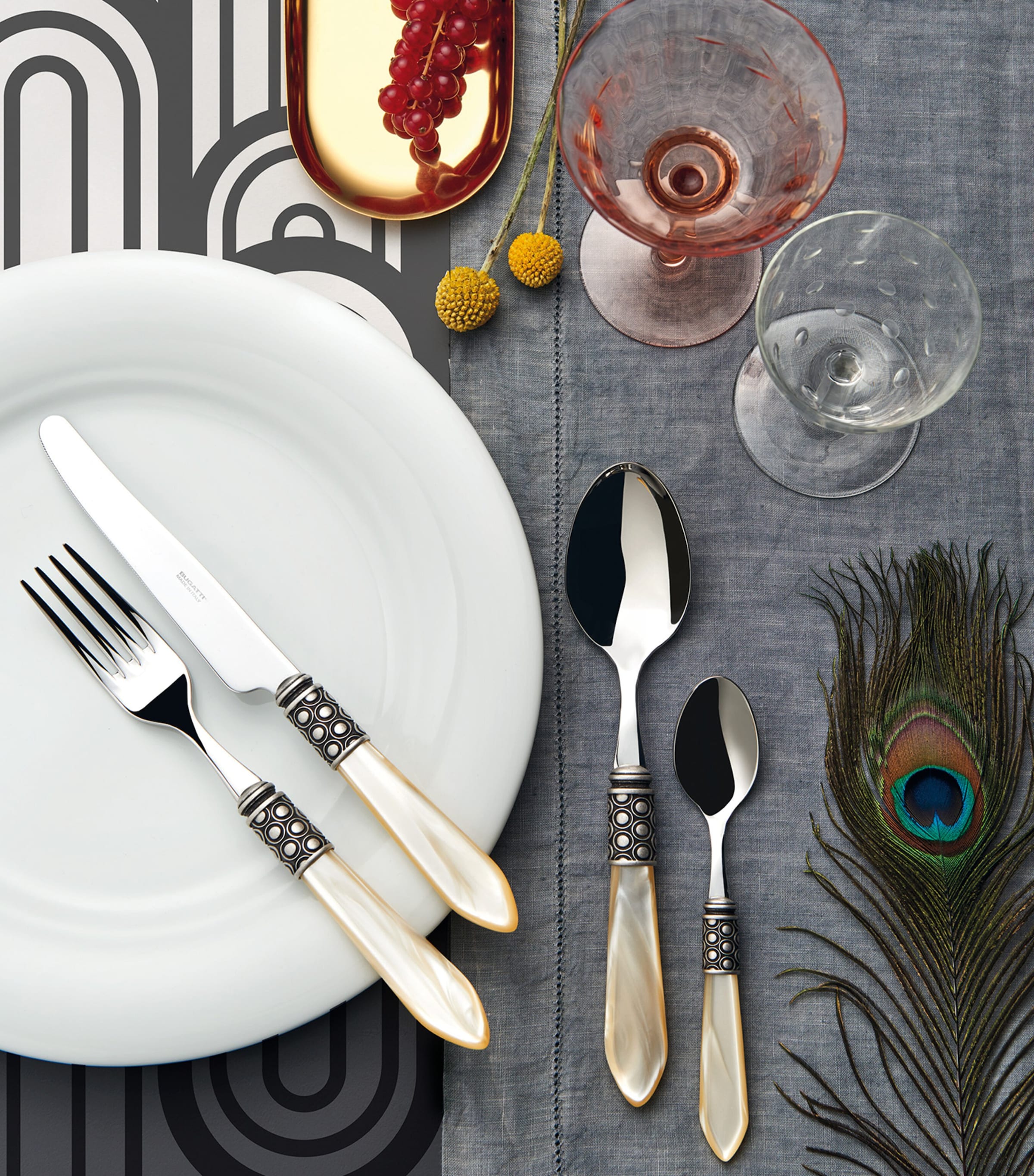 Optical Stainless Steel 24-Piece Cutlery Set SILVER Image 2