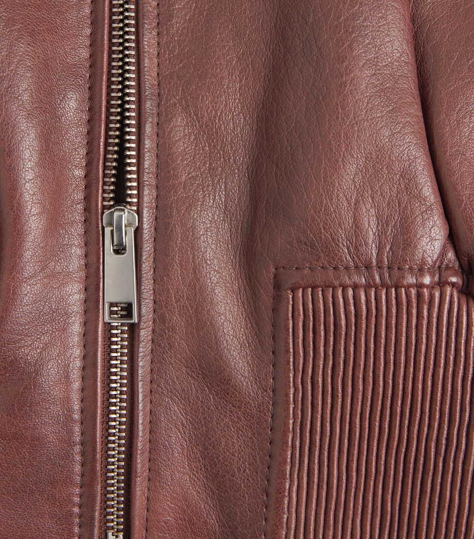 Dario Leather Jacket BROWN Image 6