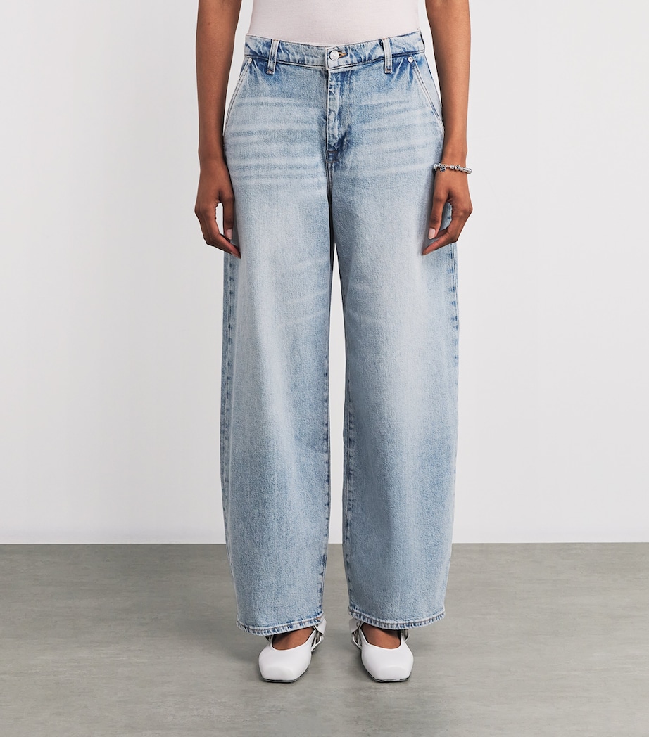 Twisted Bonnie Barrel-Leg Jeans U7OD1 ODE TO Image 3