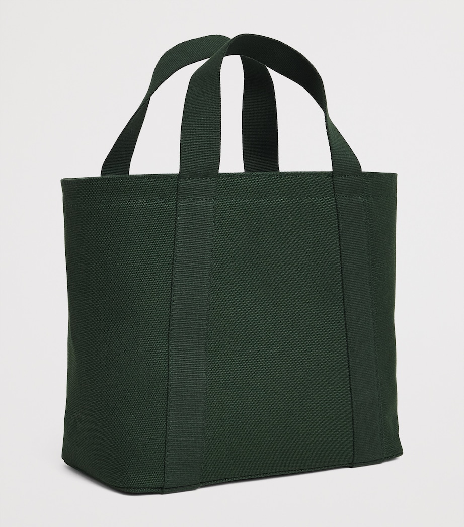 Harrods Canvas Horse Tote Bag Green Image 2