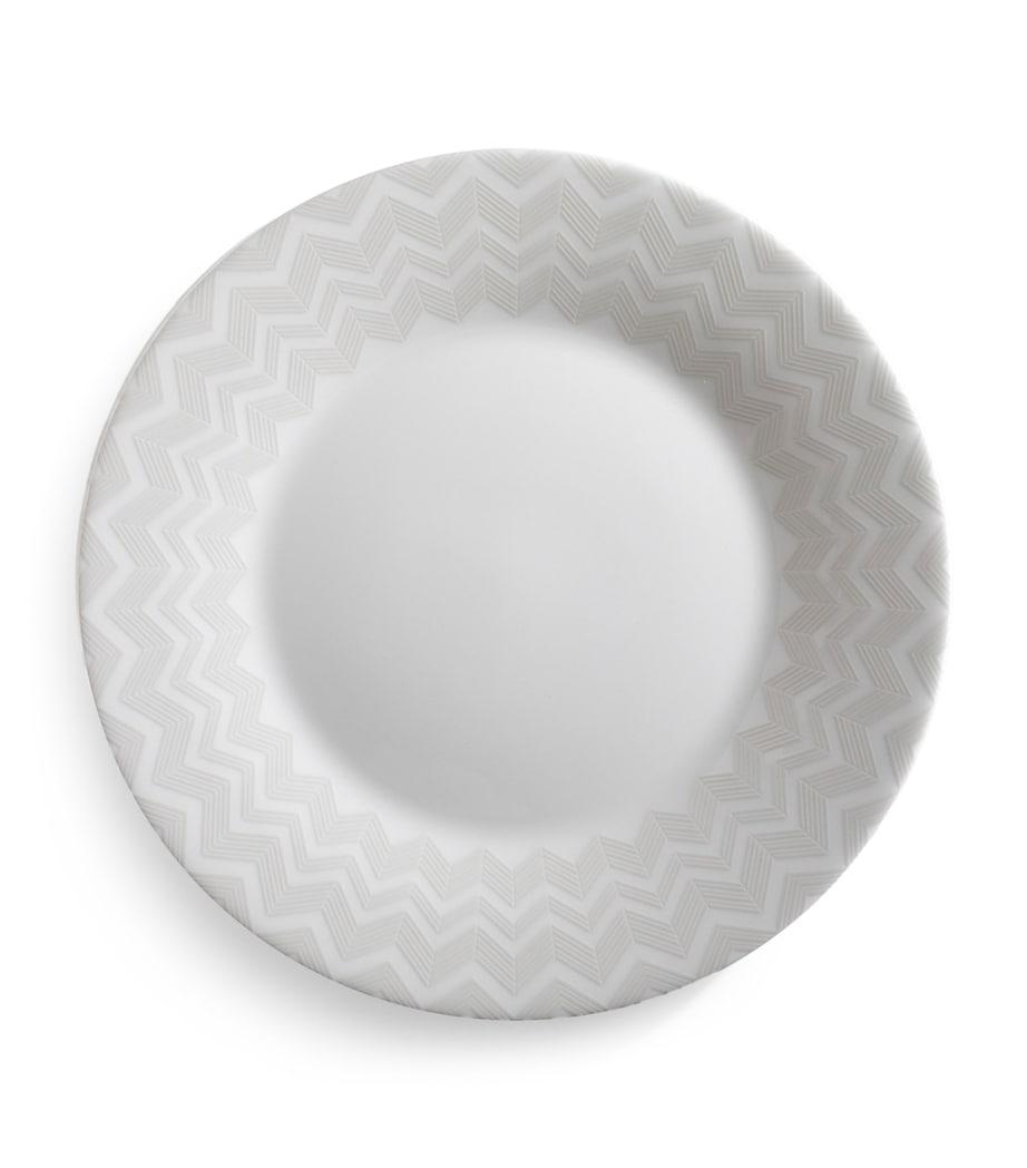 Zigzag Dessert Plate (21.5cm) WHITE Image 1