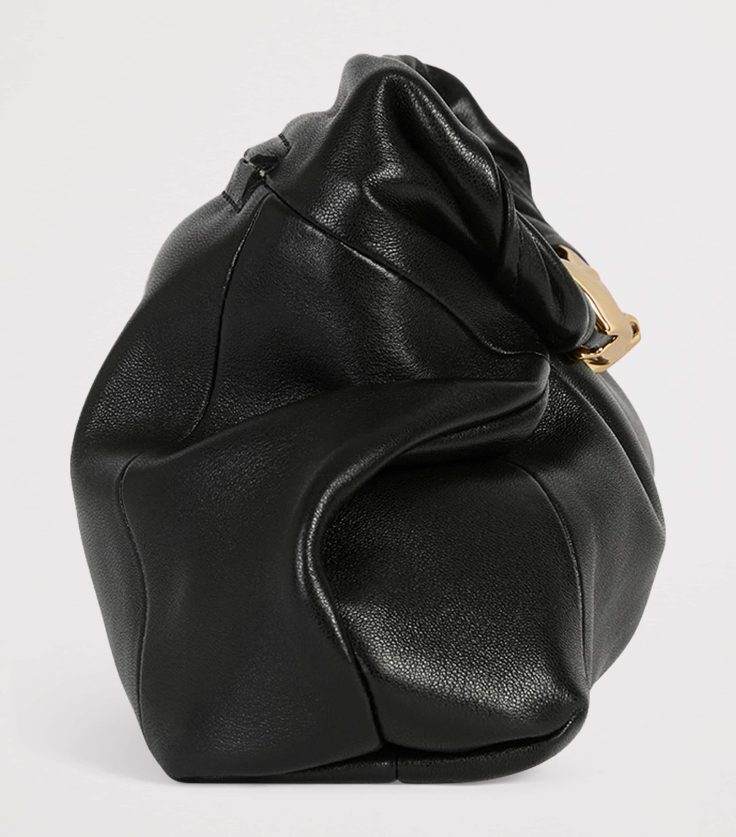 Balmain Small Lambskin Dinner at 8 Shoulder Bag Noir Image 5