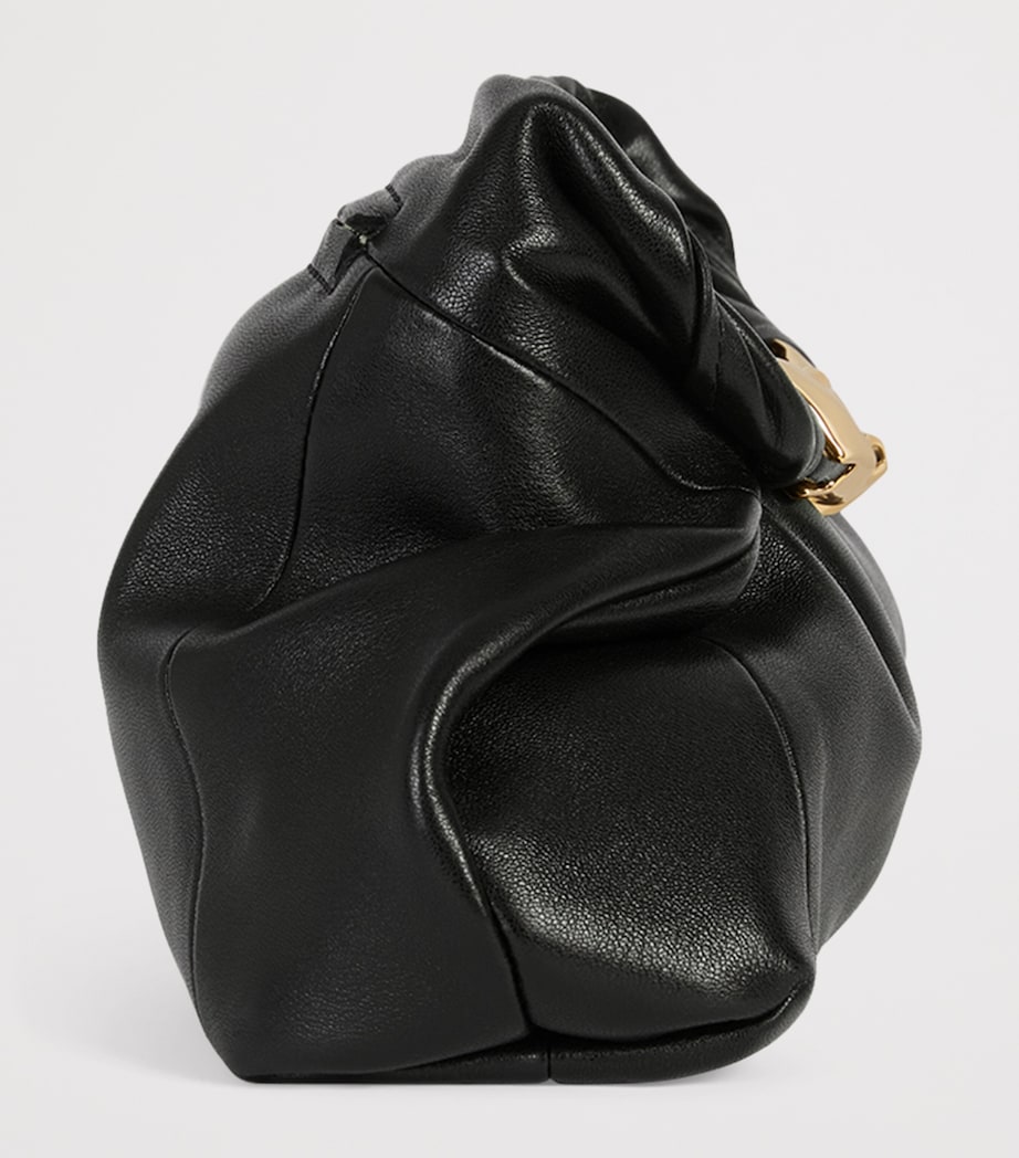 Balmain Small Lambskin Dinner at 8 Shoulder Bag Noir Image 5