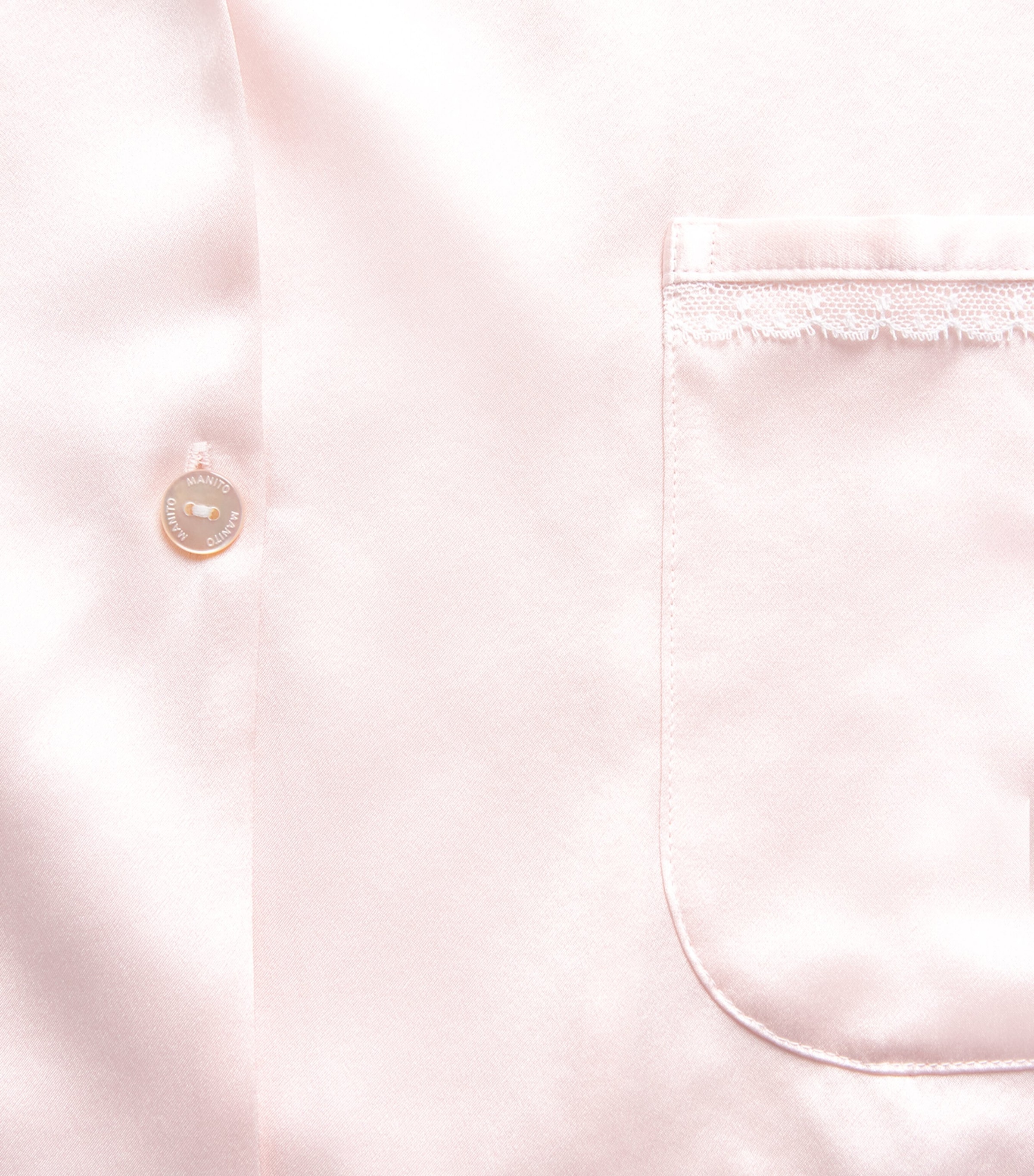 MANITO Womens Mulberry Silk Effie Pyjamas Ballet Pink Image 6