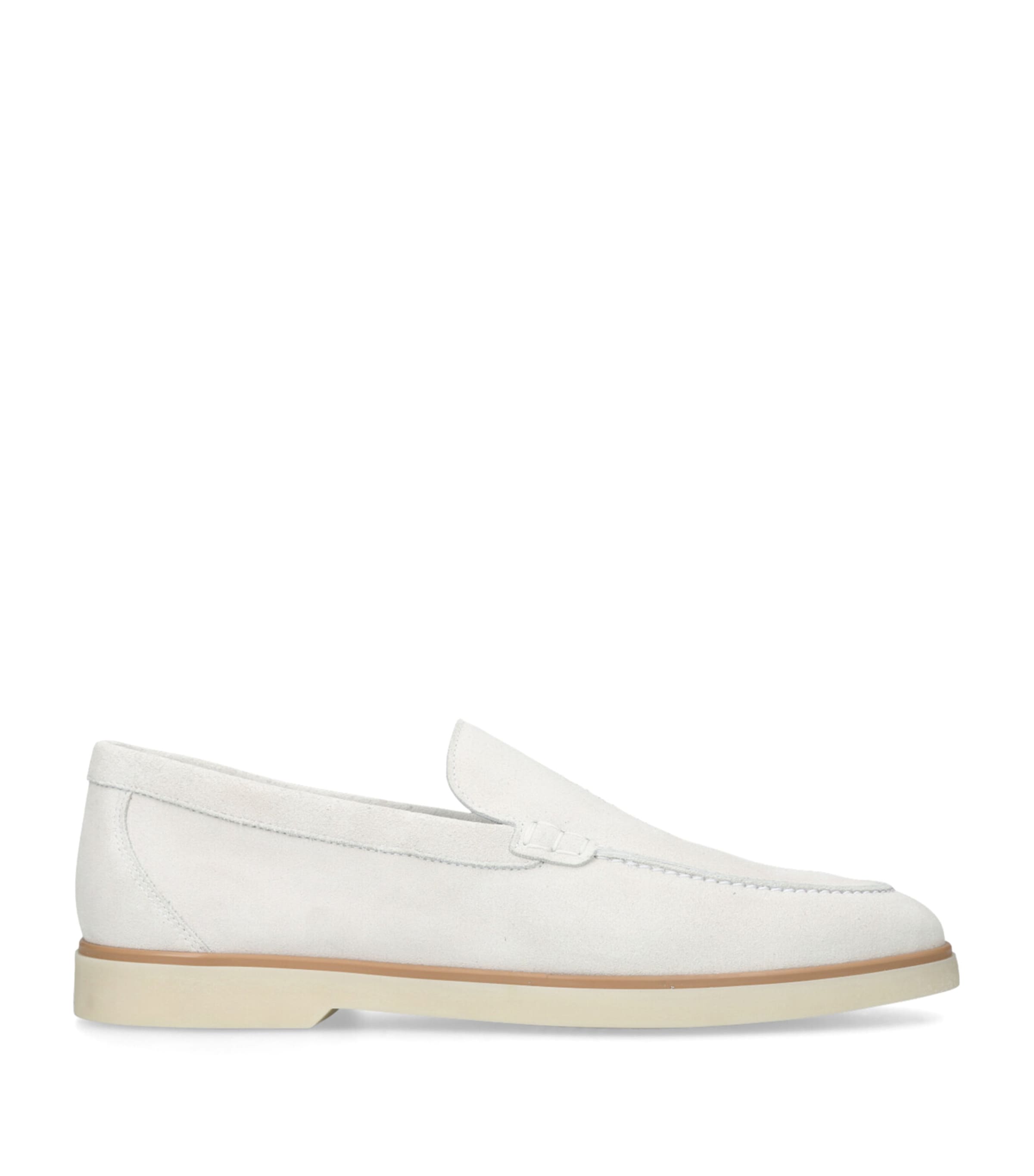 Magnanni Suede Altea Loafers In White