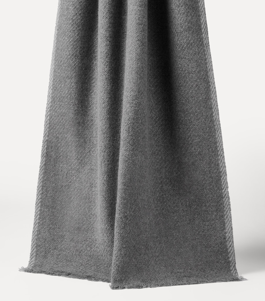 Brunello Cucinelli Cashmere Fringe-Trim Scarf Image 2