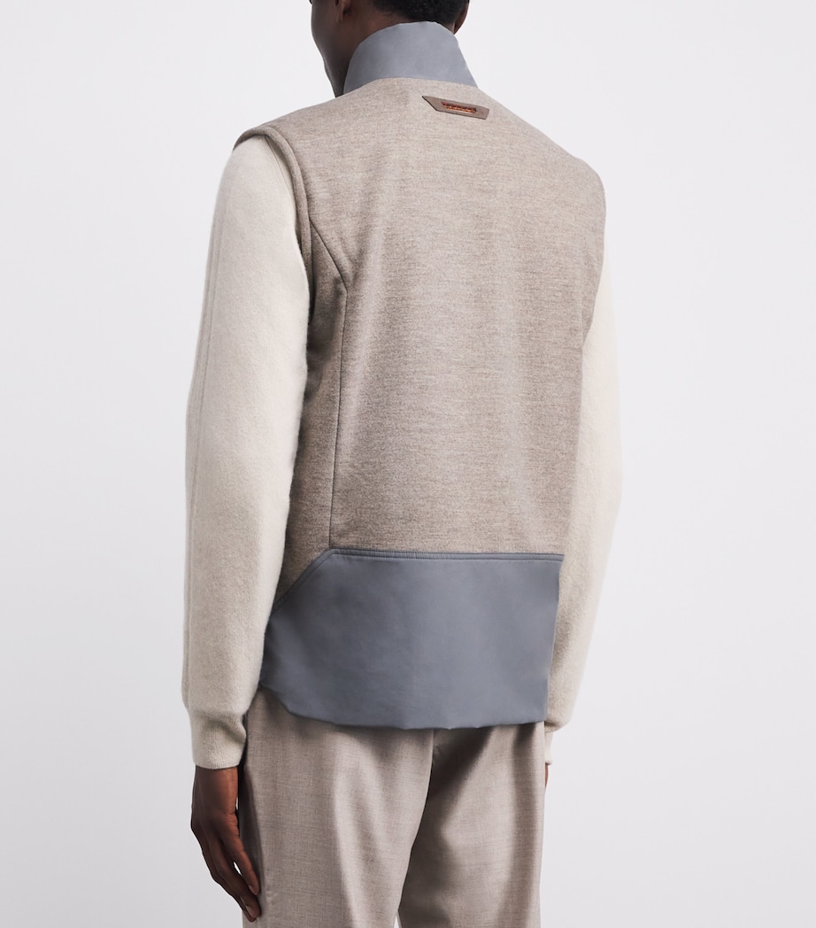 Reversible Padded Explorer Gilet N41 OYSTER Image 4