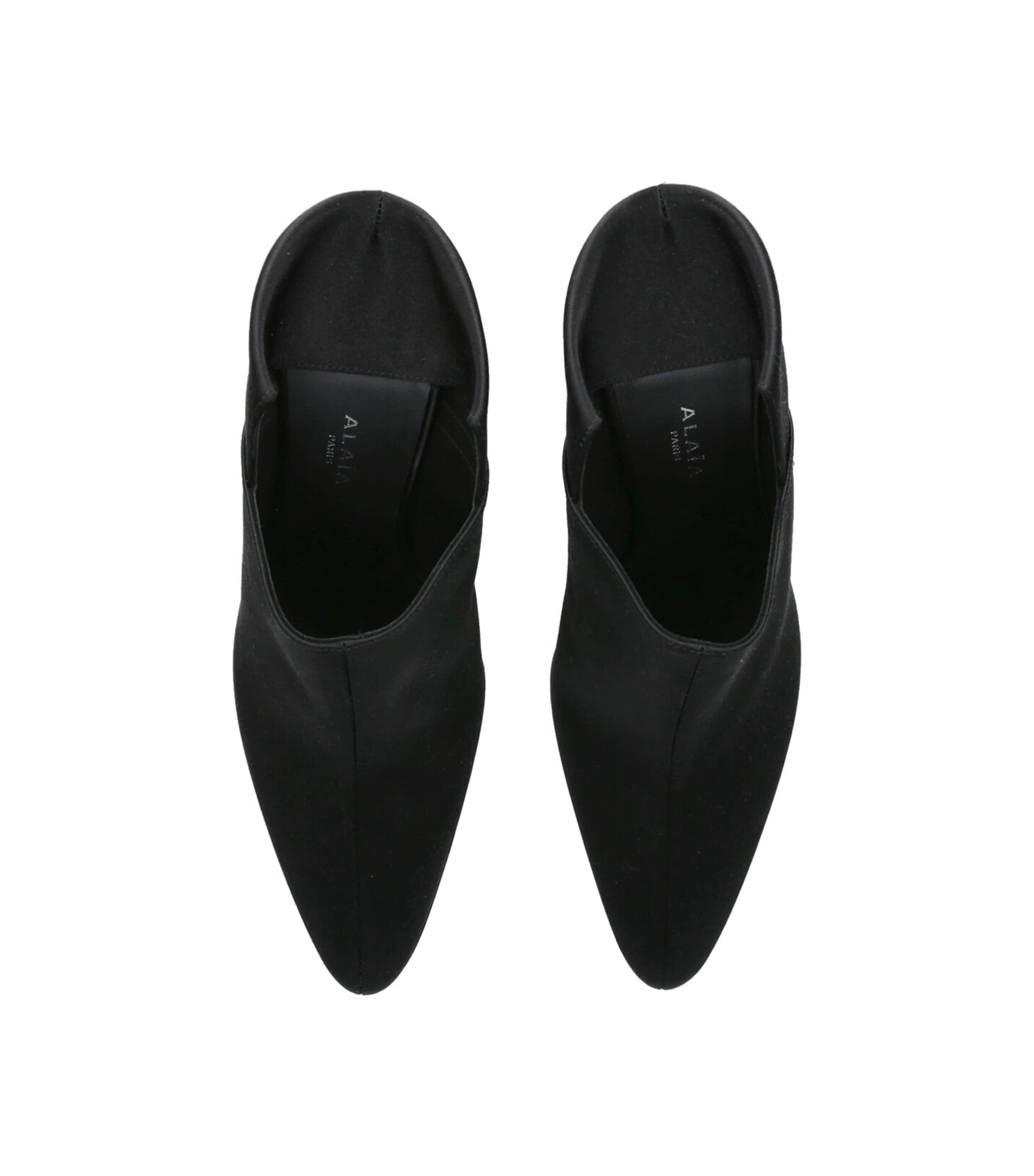Alaïa Satin Mules 90 Black Image 4