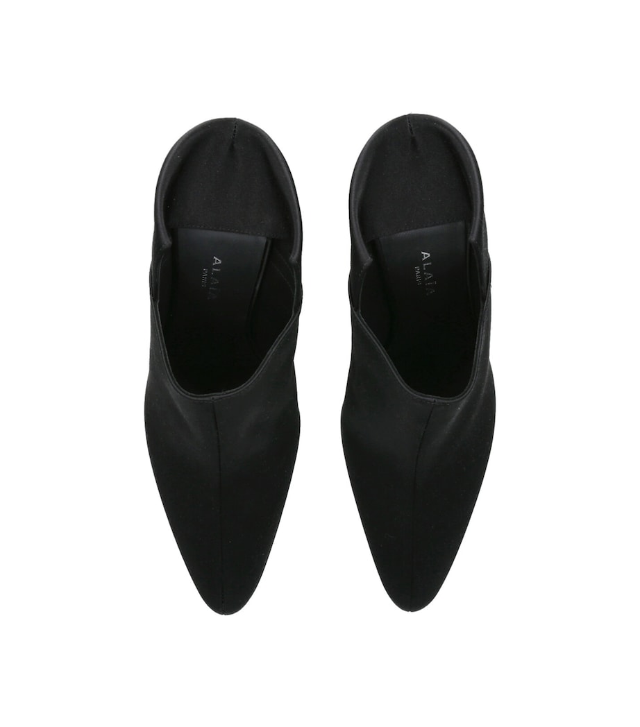 Alaïa Satin Mules 90 Black Image 4