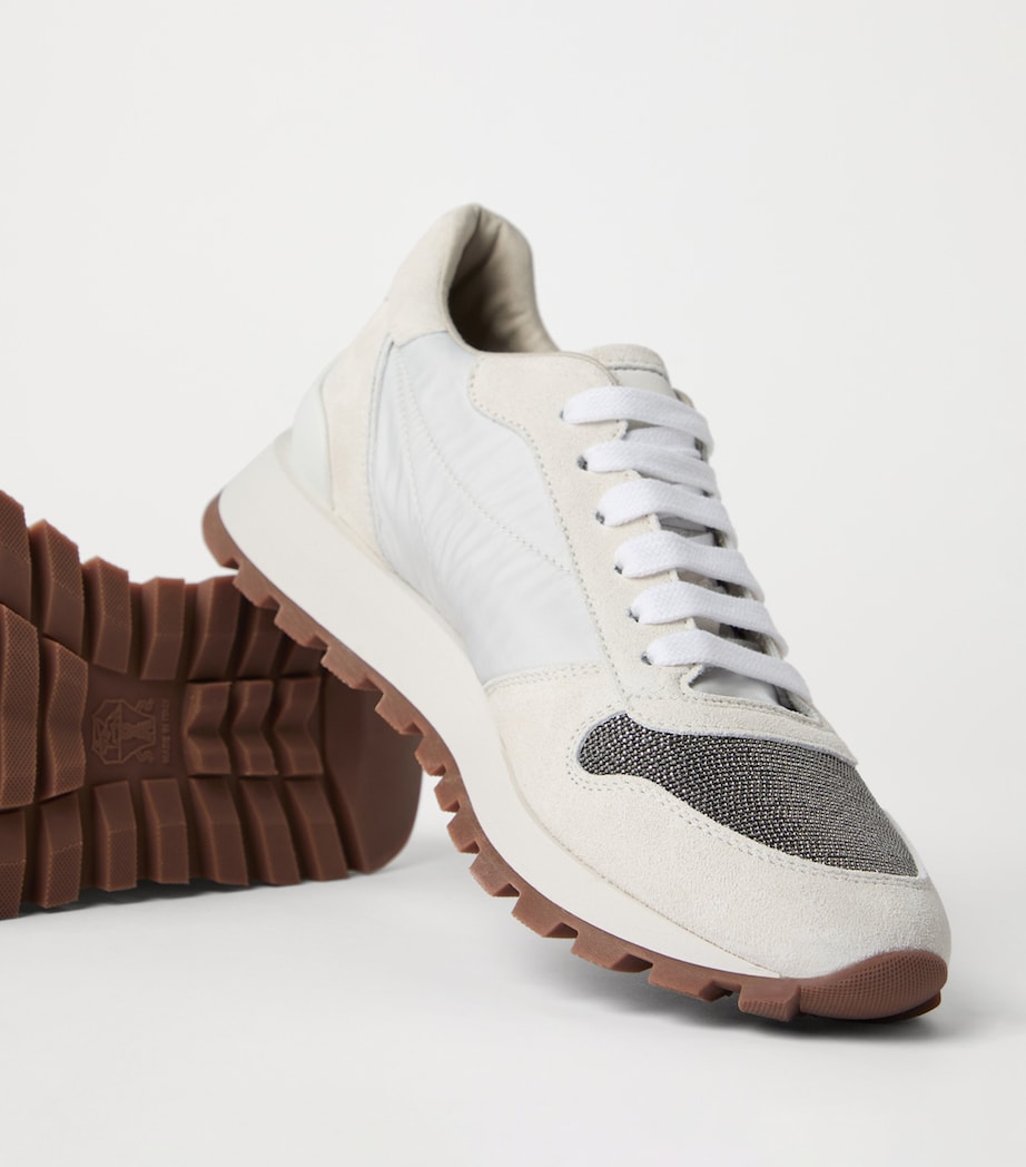 Suede Technical Running Sneakers C6280 Image 5