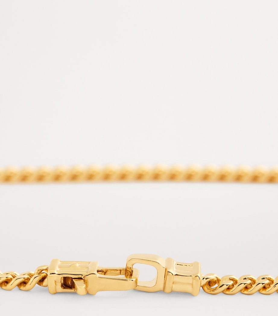 Medium Gold-Plated Curb Chain Bracelet NA Image 5