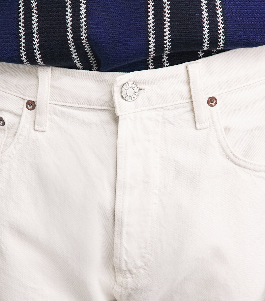 AGOLDE Mens Magnus Straight Jeans Chalk White Image 3