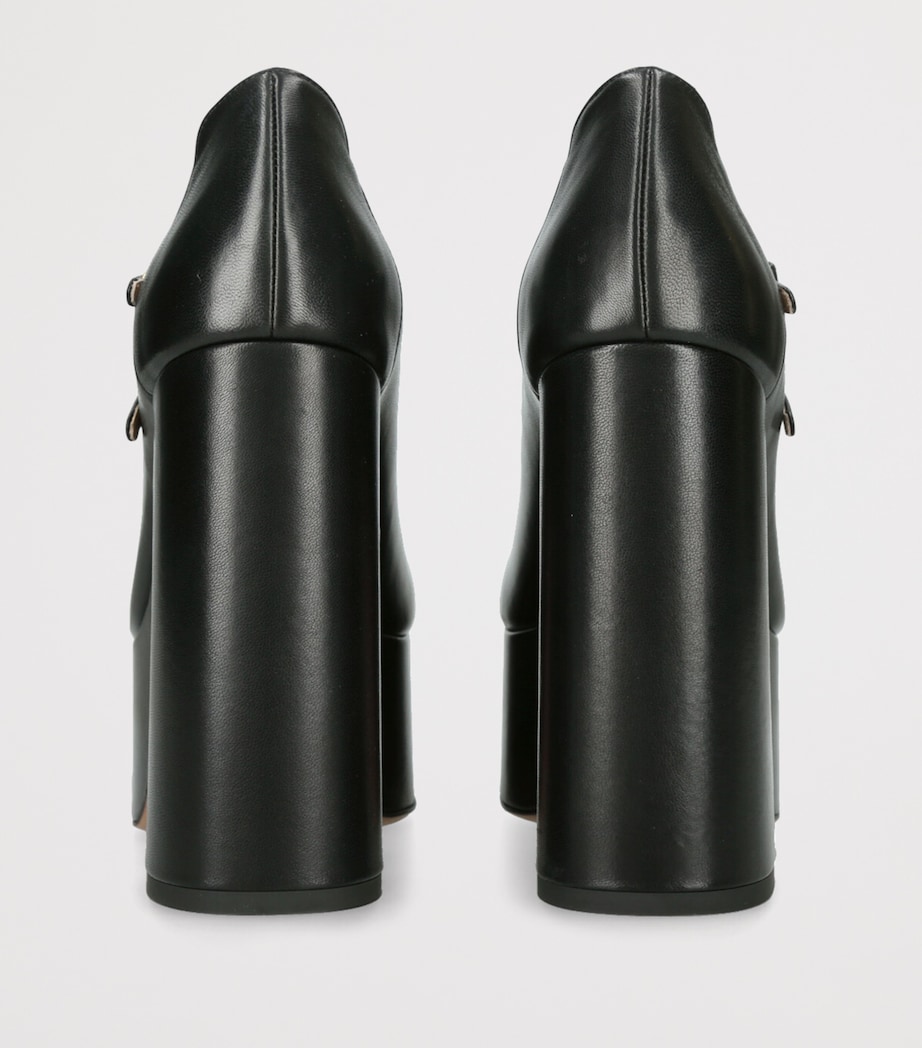 Leather Loti Platform Mary Janes 140 BLACK Image 2