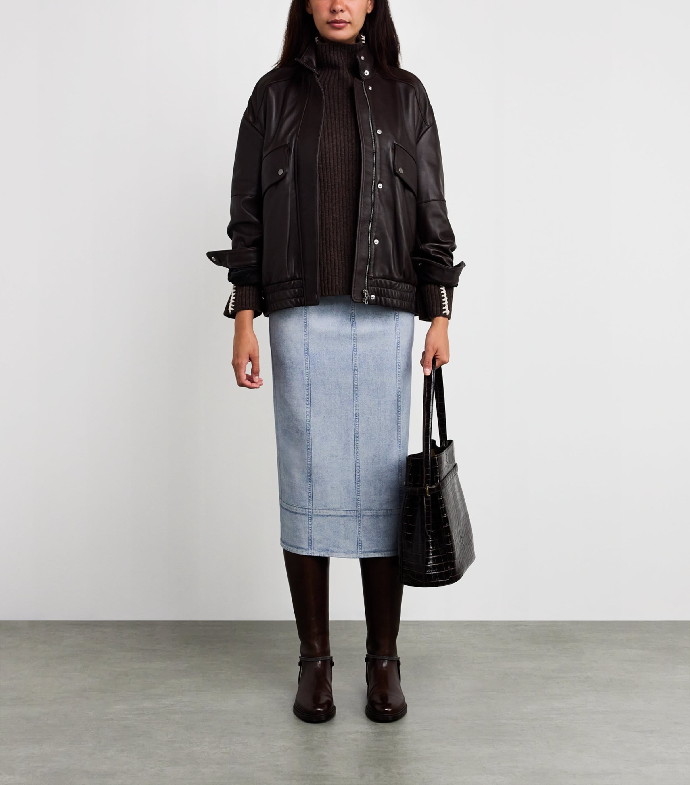 Miramar Midi Pencil Skirt ALIAH Image 2