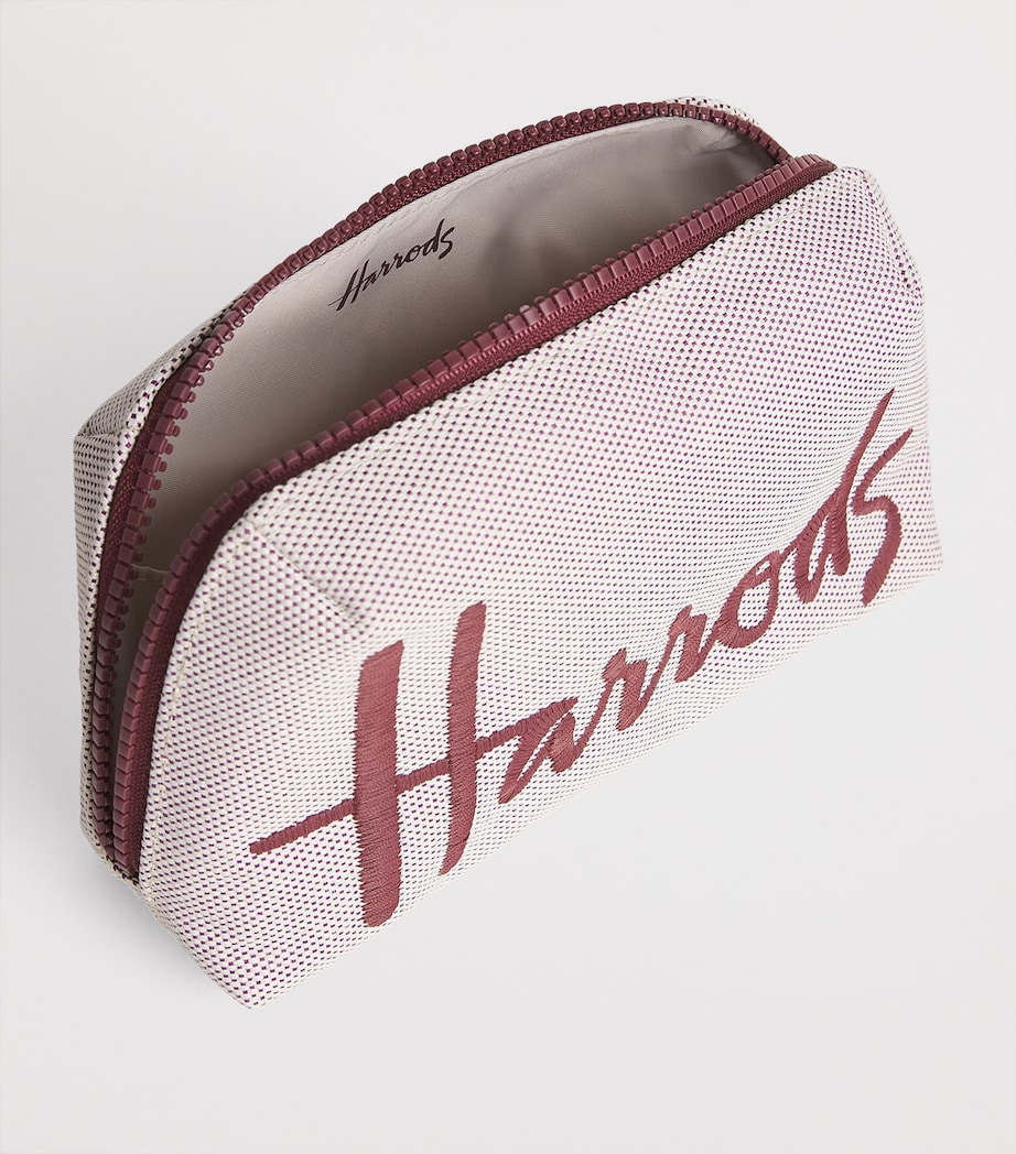 Harrods Small Logo Cosmetics Bag Neutral Image 2