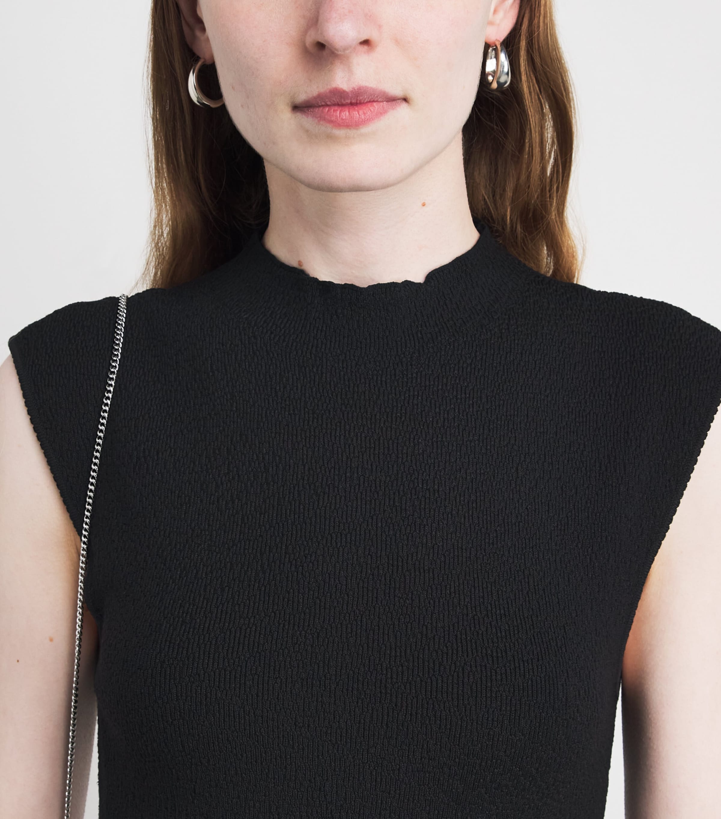 Claudie Pierlot Womens Knitted Mini Dress Black Image 3