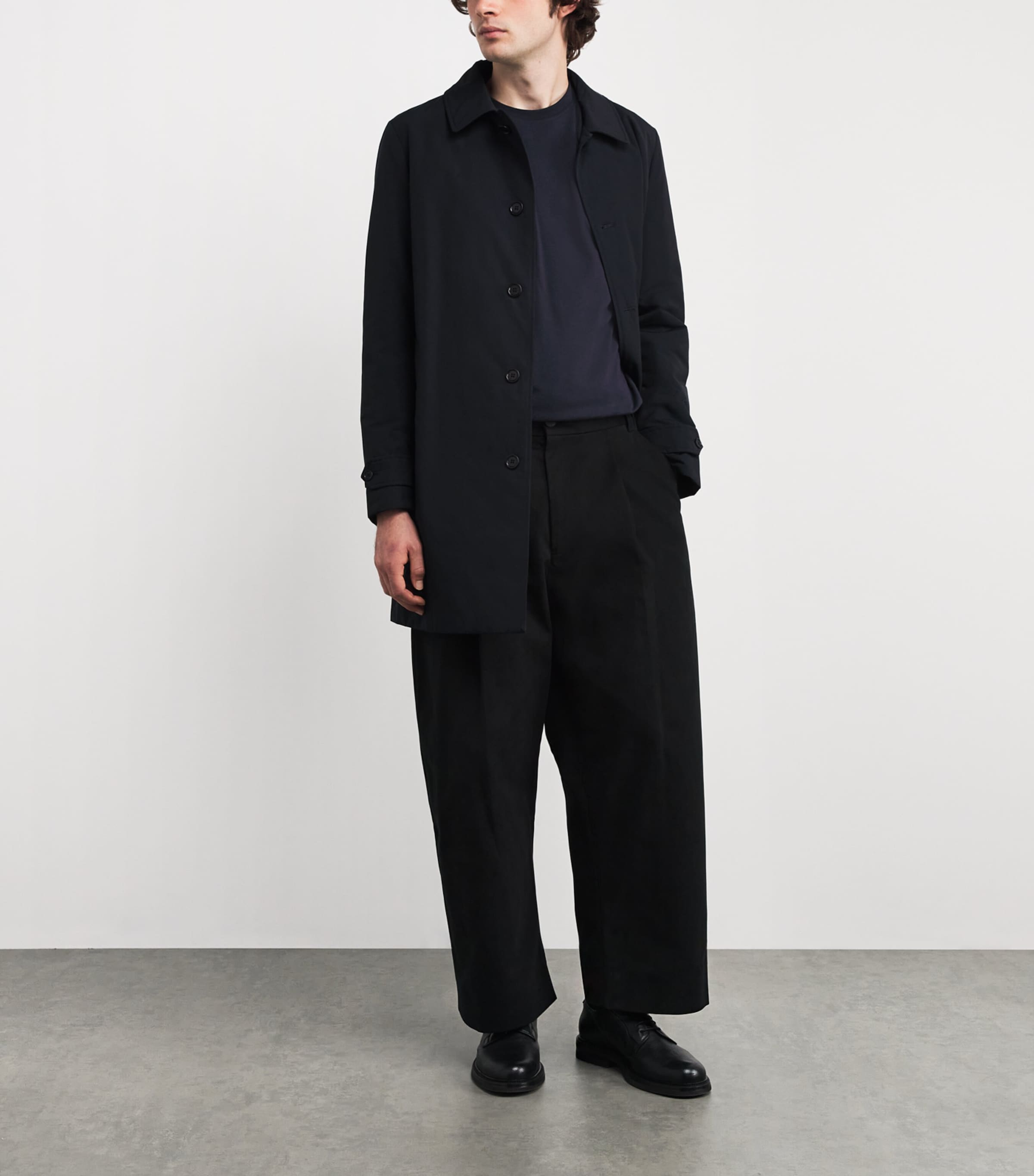 Cotton Bric T-Shirt NAVY Image 2